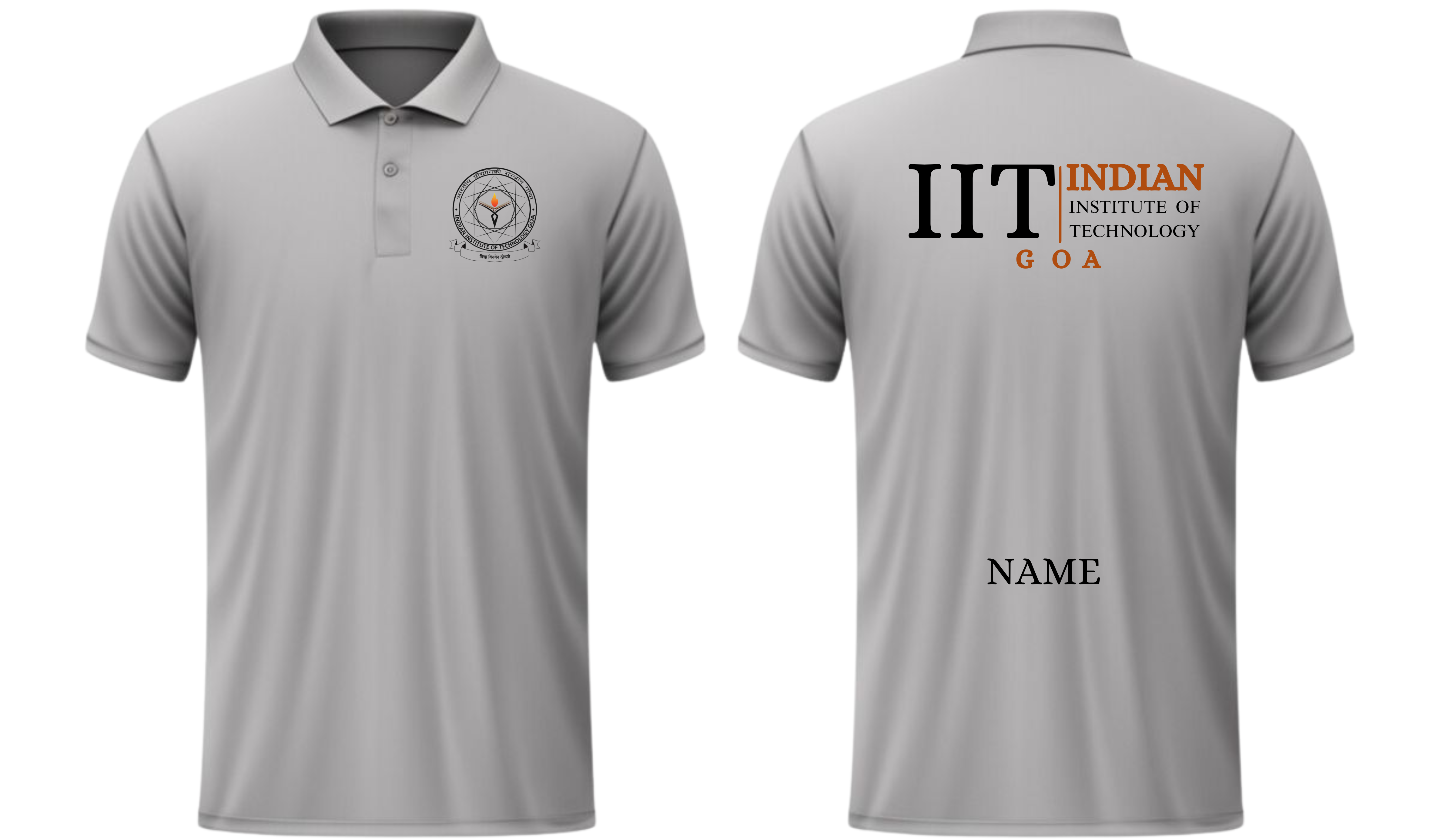IIT GOA POLO T-SHIRT Classic Design 2 ( Ak design )