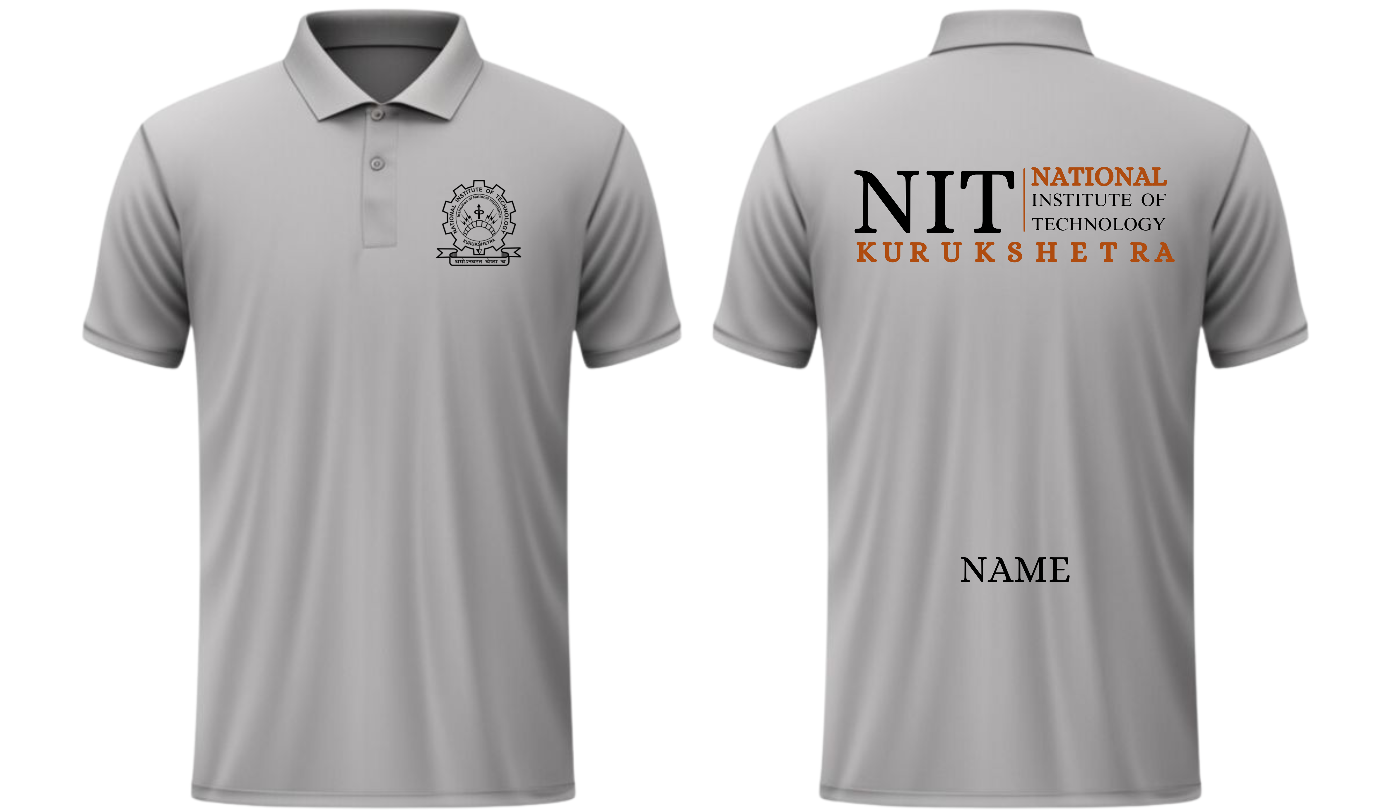 NIT Kurukshetra POLO T-SHIRT Classic Design 2 ( Ak design )