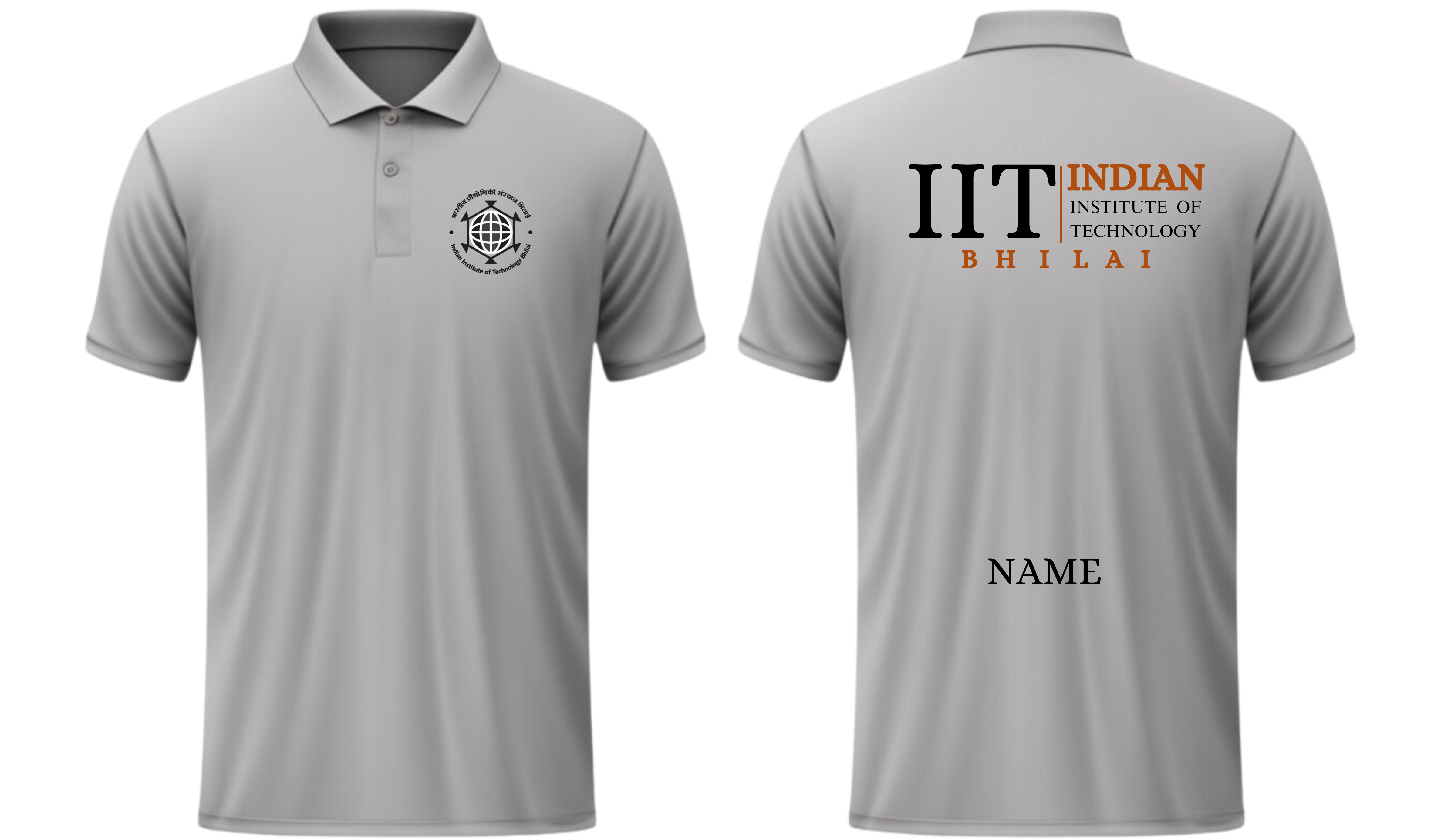 IIT BHILAI POLO T-SHIRT Classic Design 2 ( Ak design )