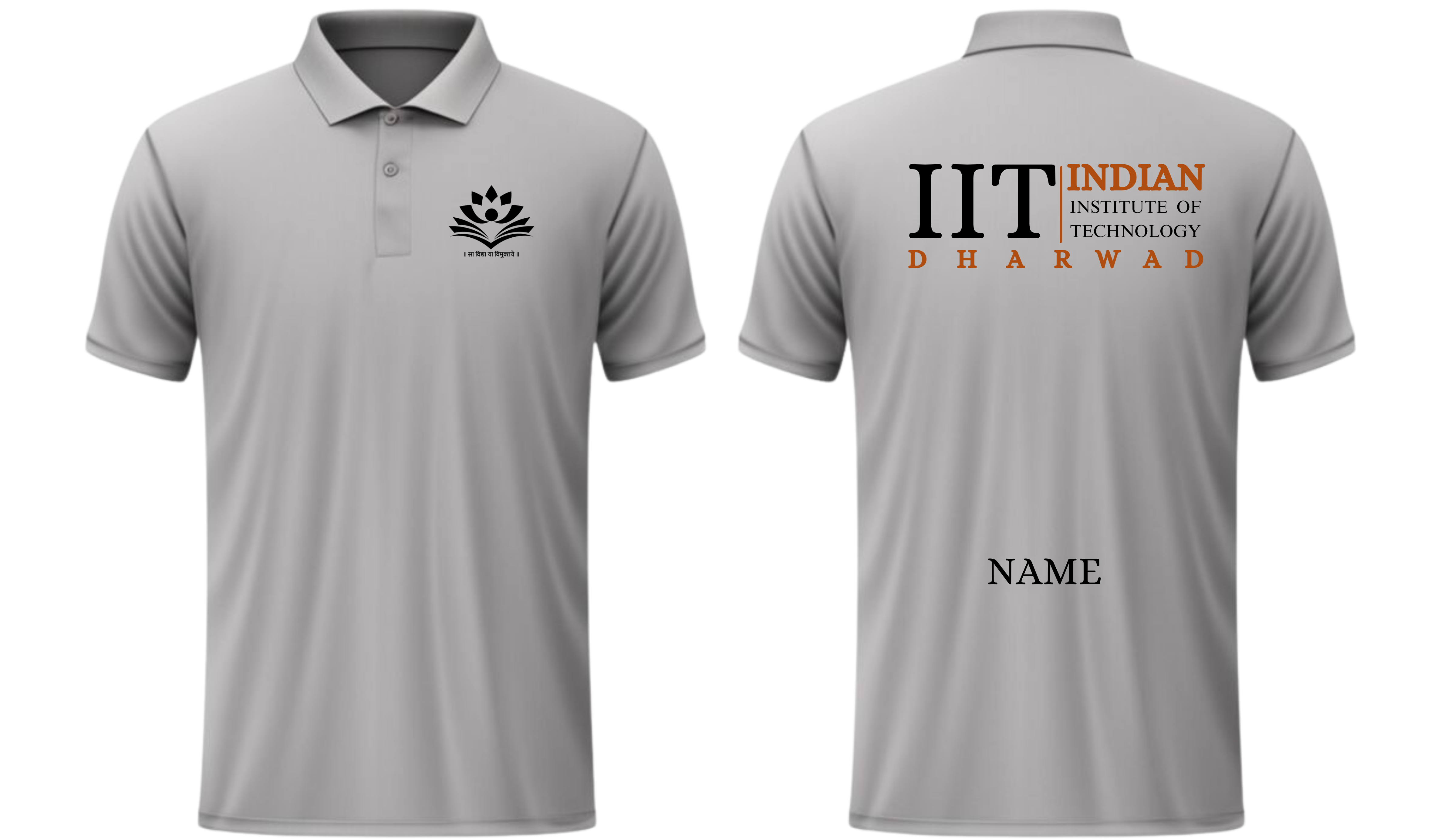 IIT Dharwad POLO T-SHIRT Classic Design 2 ( Ak design )