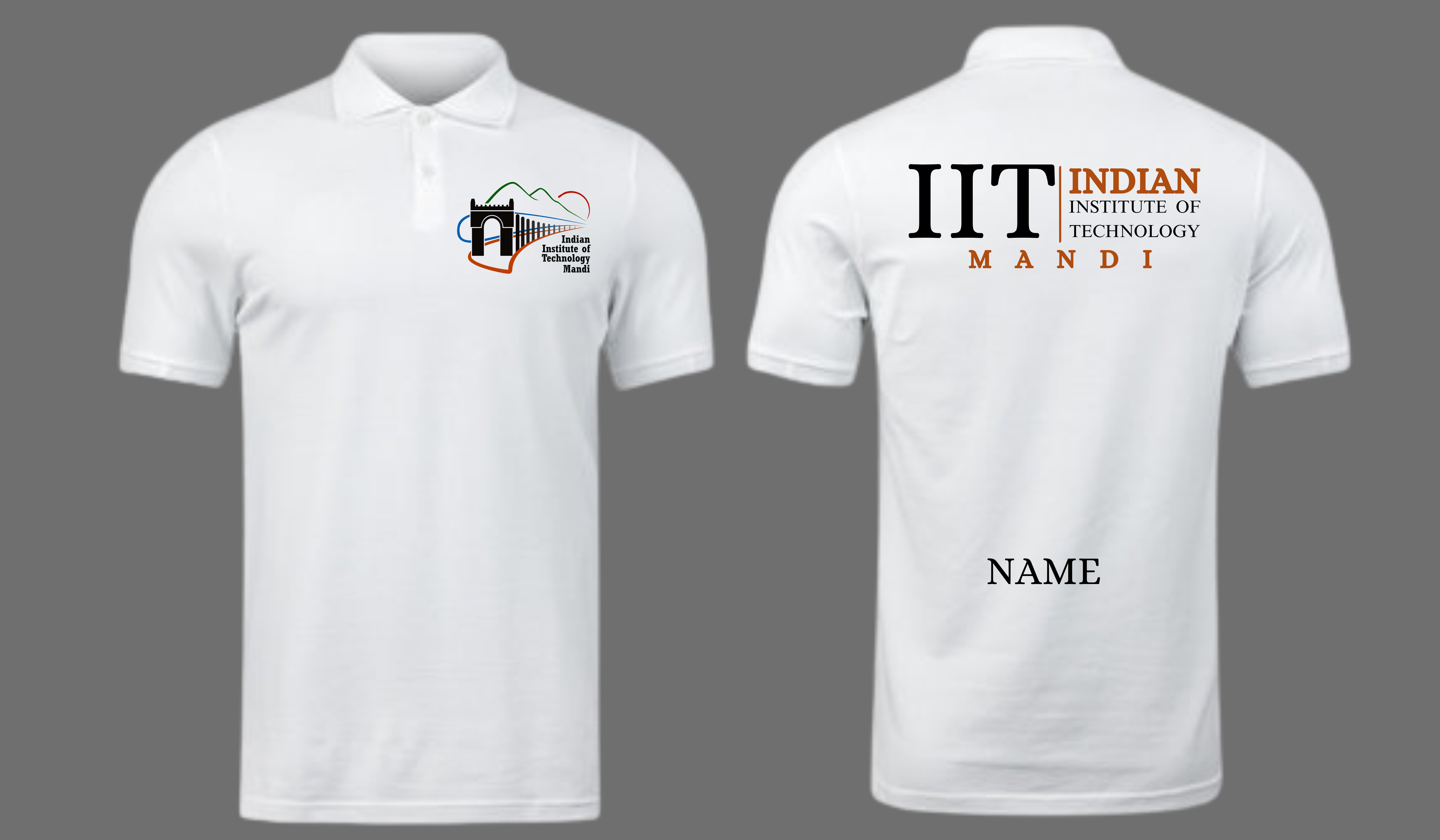 IIT Mandi Polo T-SHIRT Classic Design 2 ( CampusCart Design )
