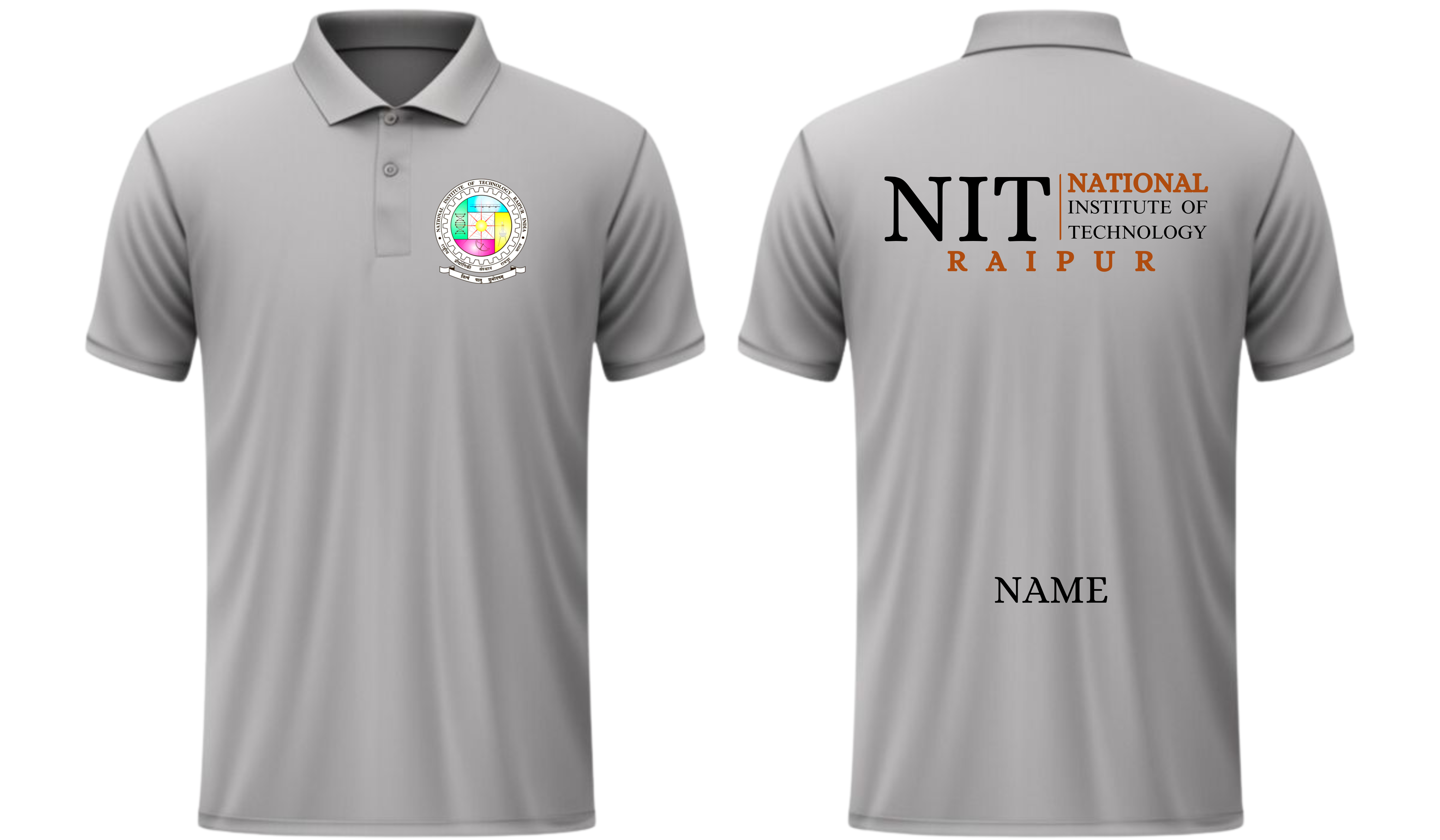 NIT Raipur POLO T-SHIRT Classic Design 2 ( Ak design )