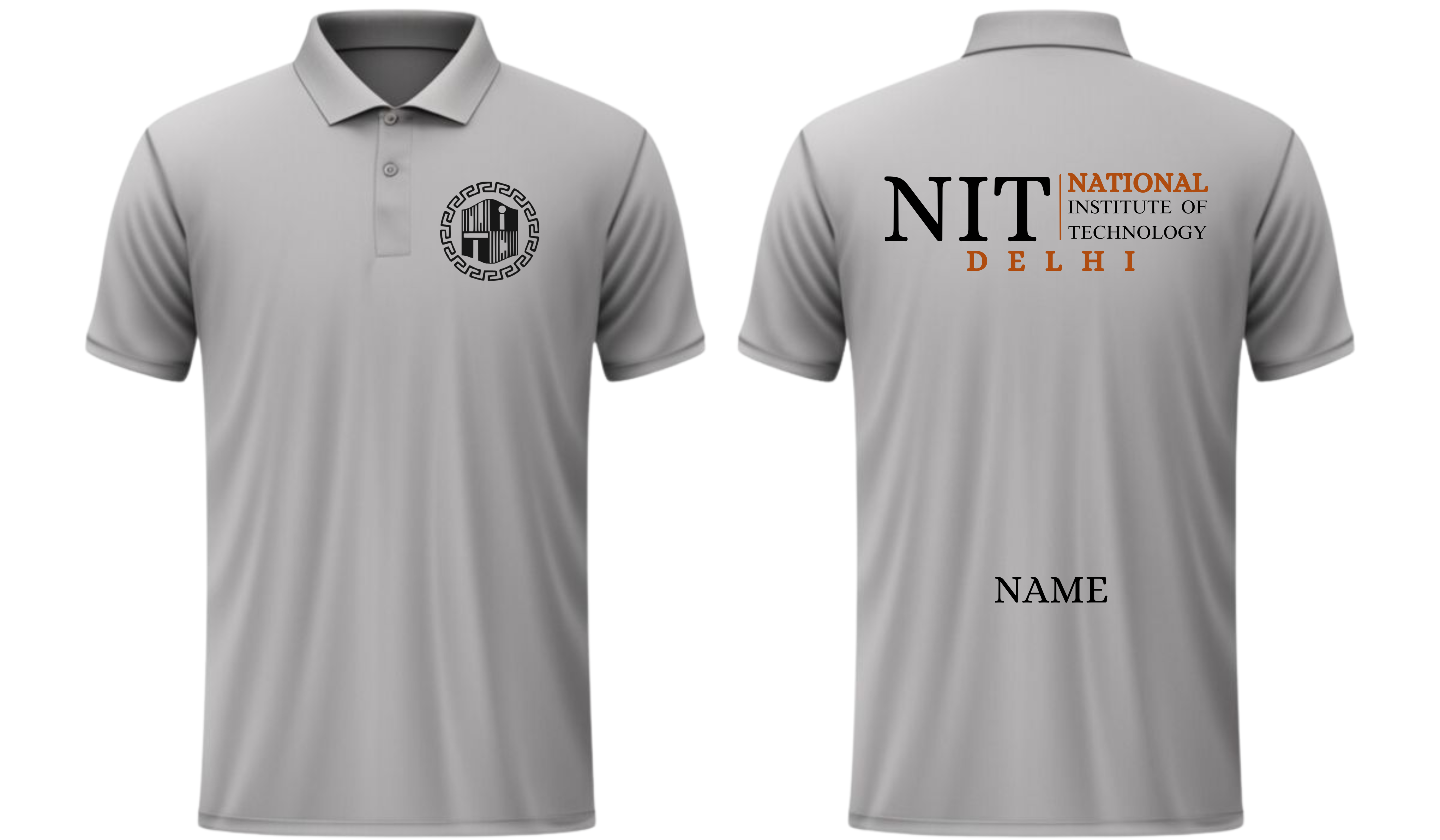 NIT DELHI POLO T-SHIRT Classic Design 2 ( Ak design )