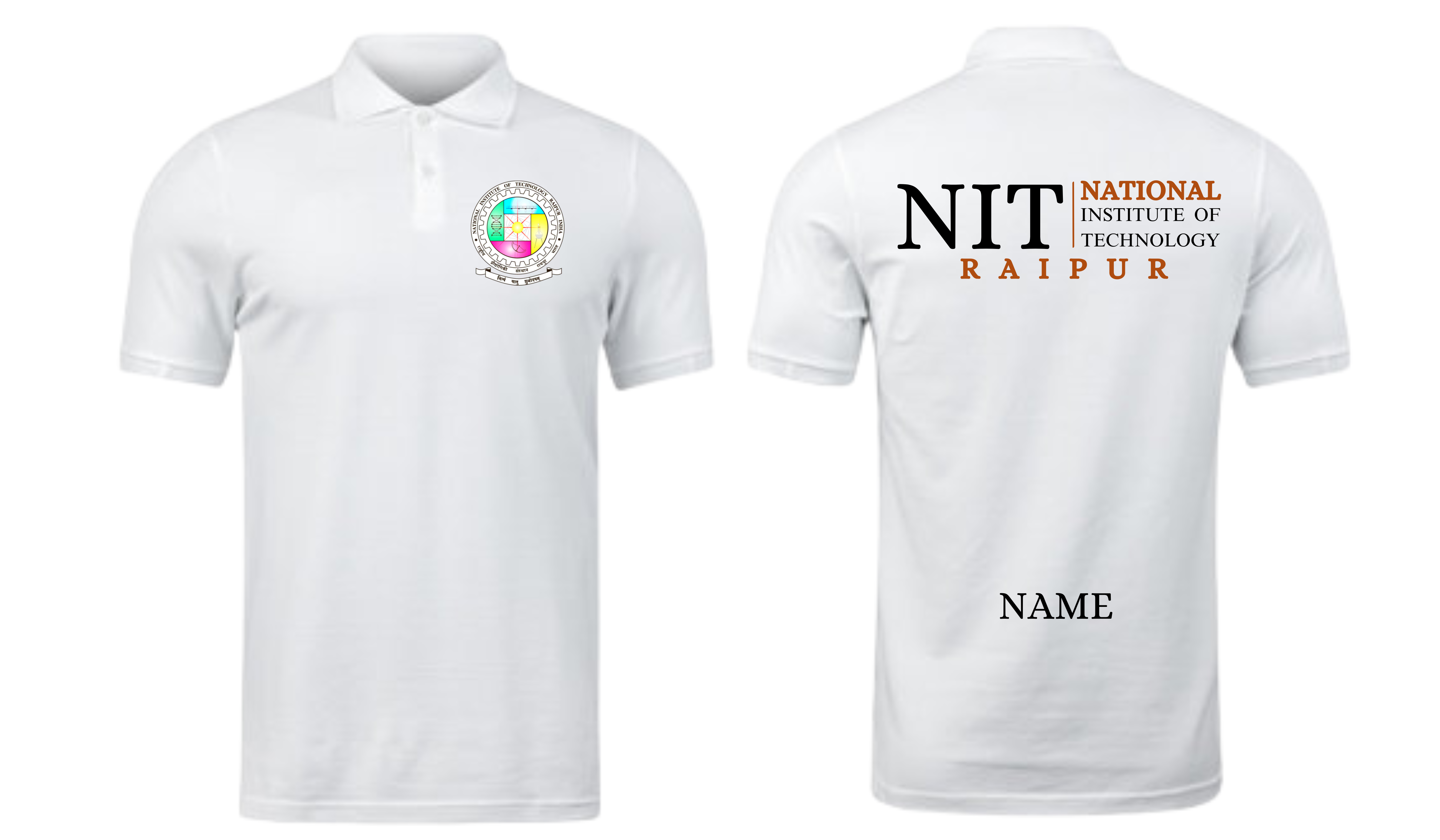 NIT Raipur POLO T-SHIRT Classic Design 2 ( Ak design )