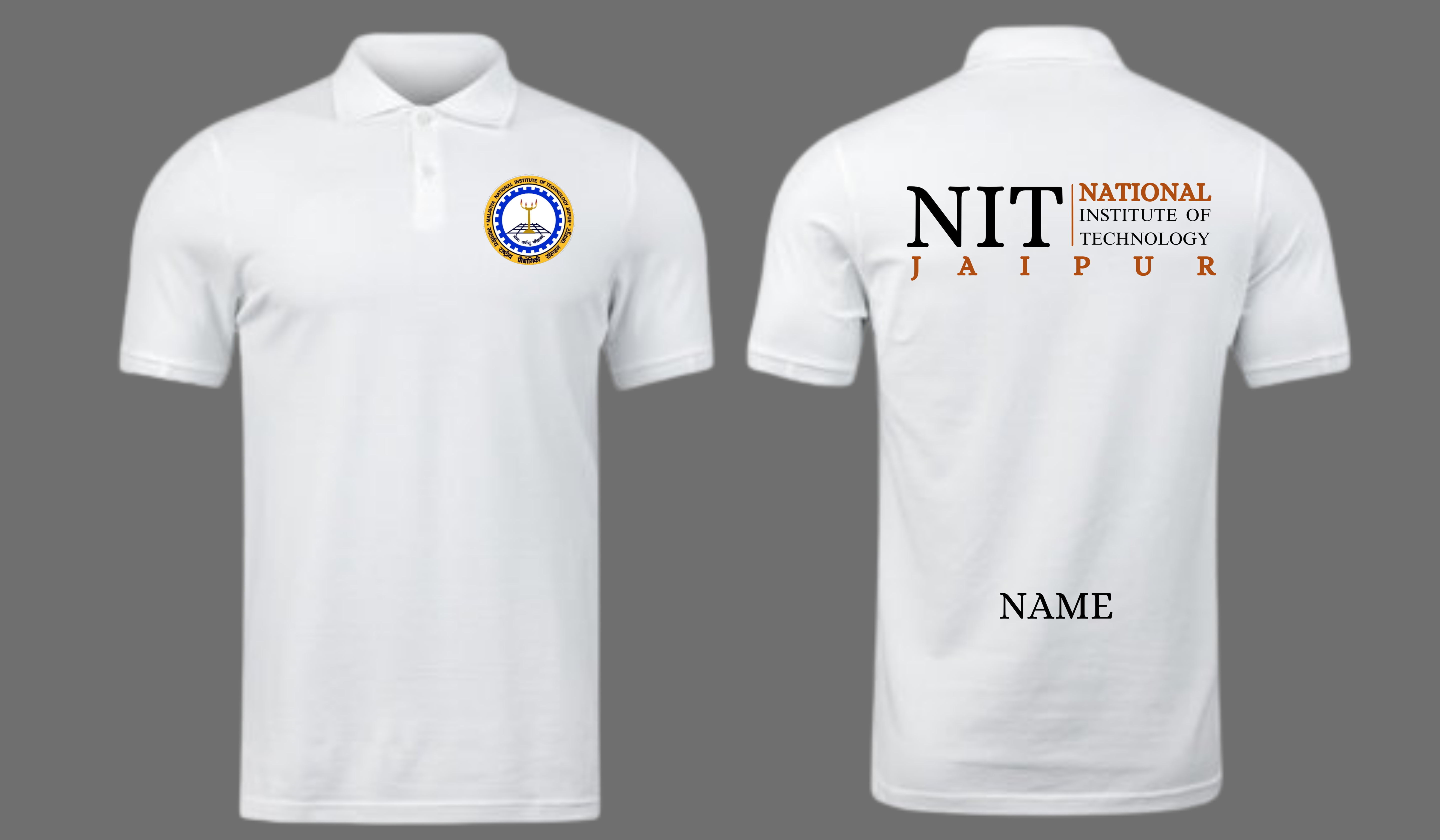MNIT Jaipur POLO T-SHIRT Classic Design 2 (CAMPUSCART DESIGN )