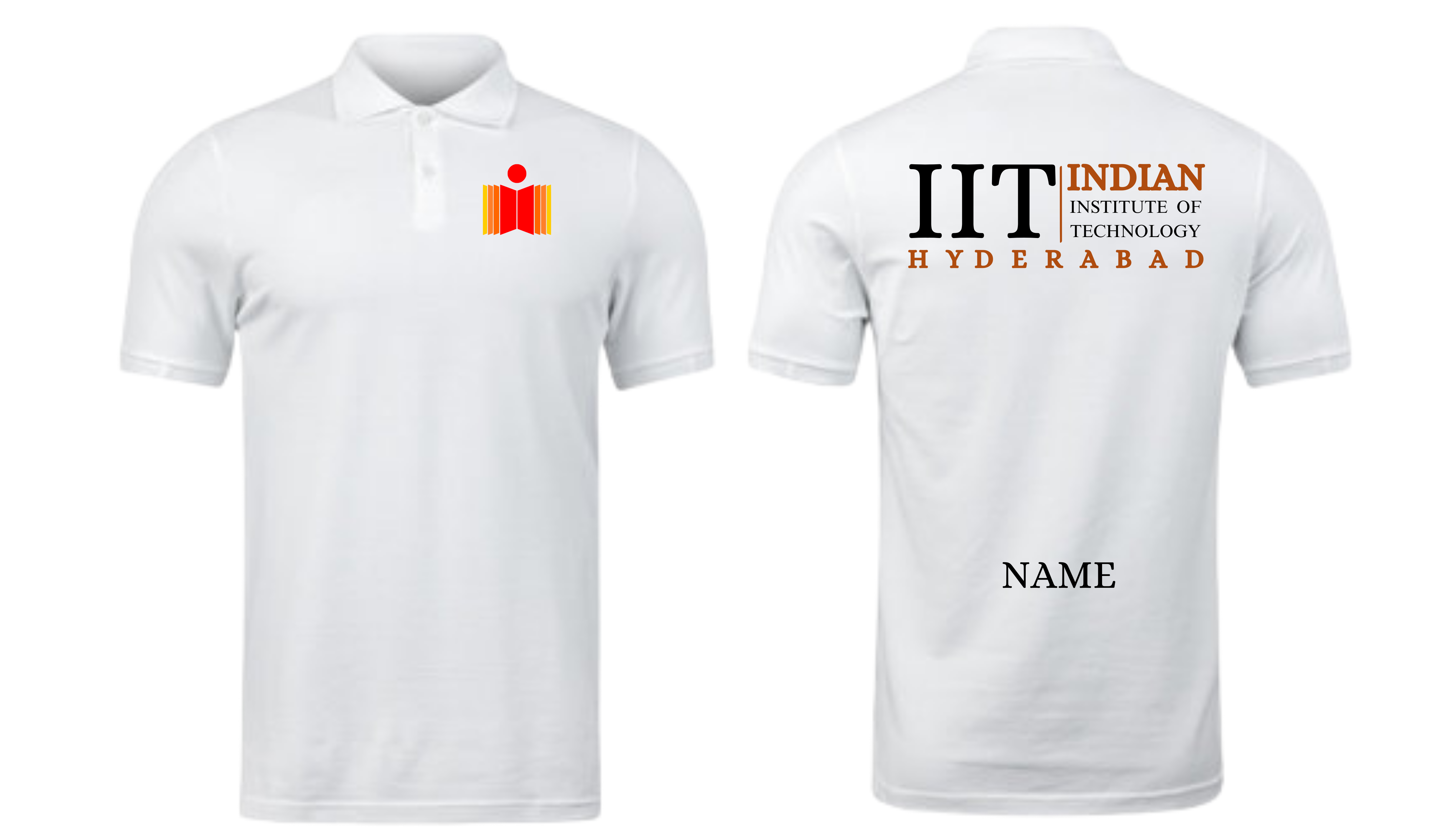 IIT HYDERABAD POLO T-SHIRT Classic Design 2 ( Ak design )