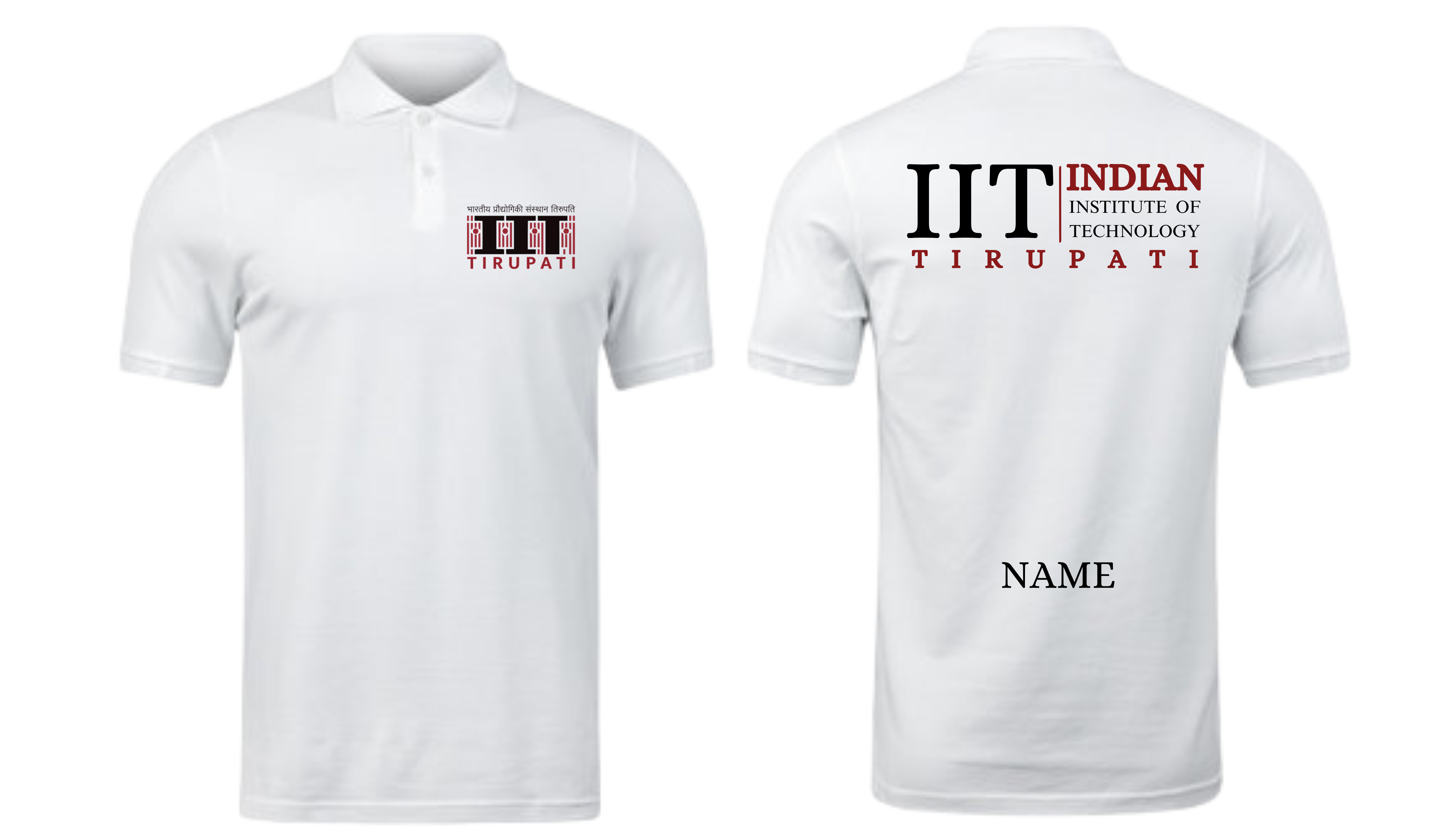 IIT TIRUPATI POLO T-SHIRT Classic Design 2 ( Ak design )