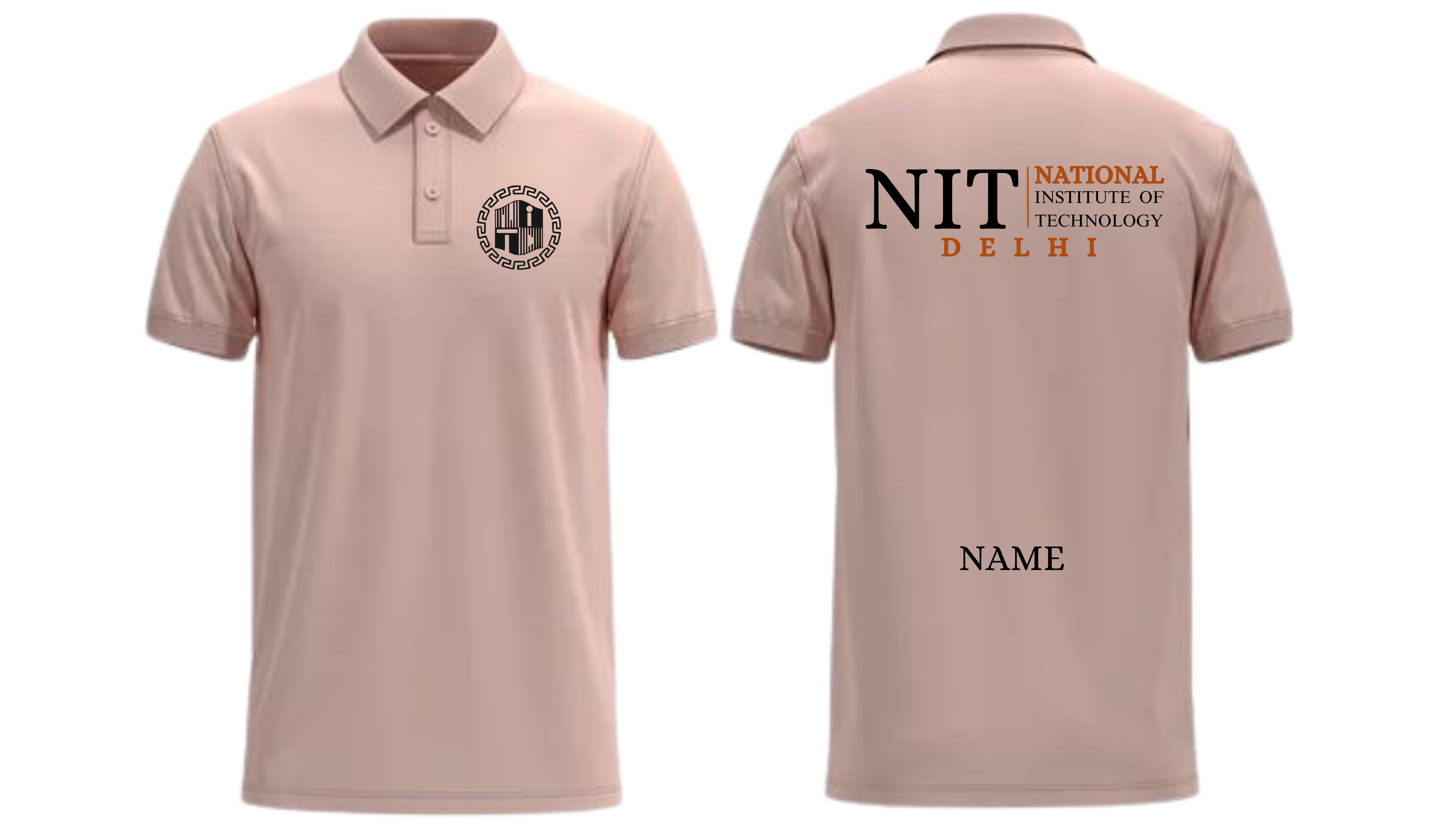 NIT DELHI POLO T-SHIRT Classic Design 2 ( Ak design )