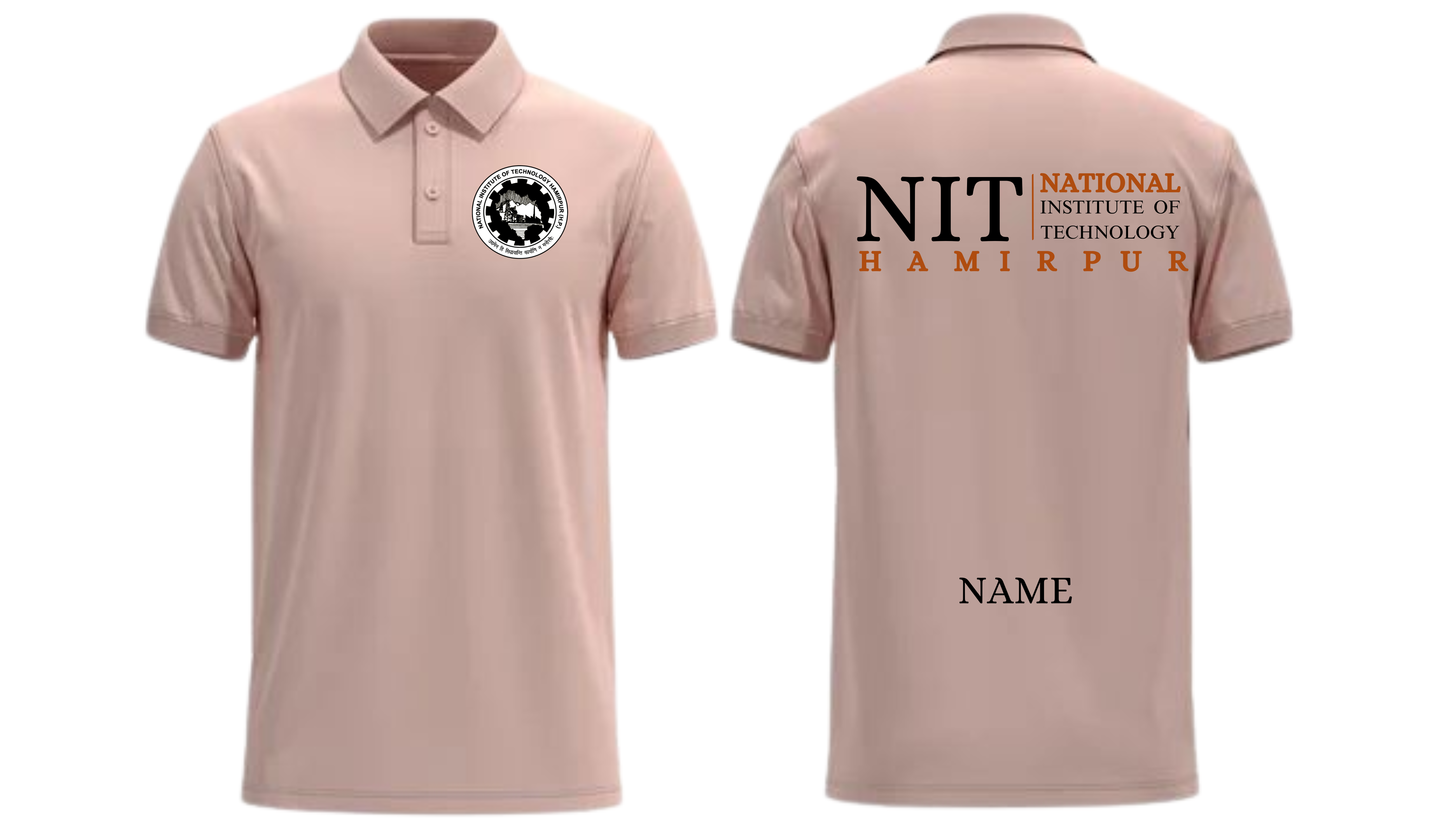 NIT Hamirpur POLO T-SHIRT Classic Design 2 ( Ak design )