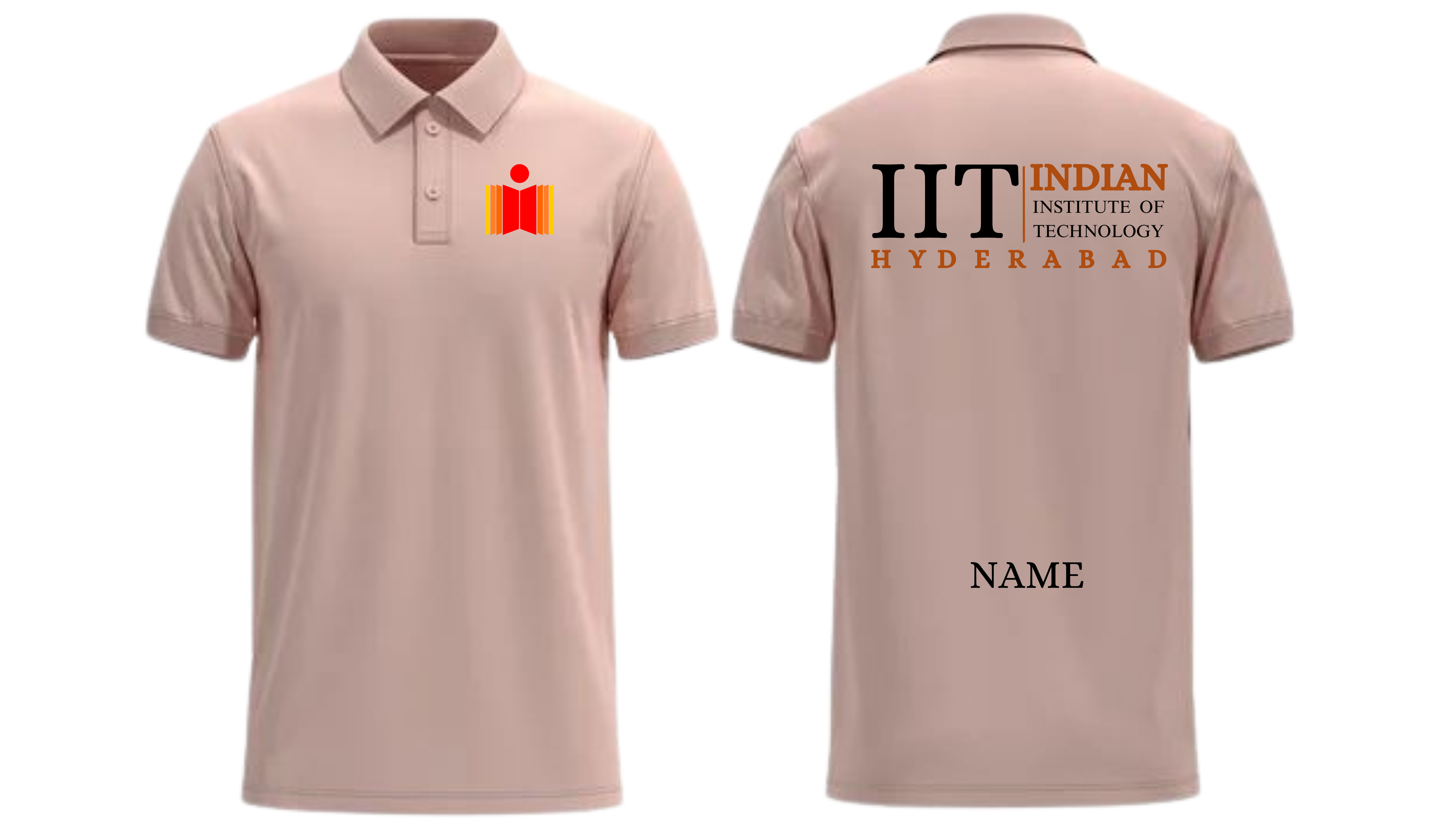 IIT HYDERABAD POLO T-SHIRT Classic Design 2 ( Ak design )