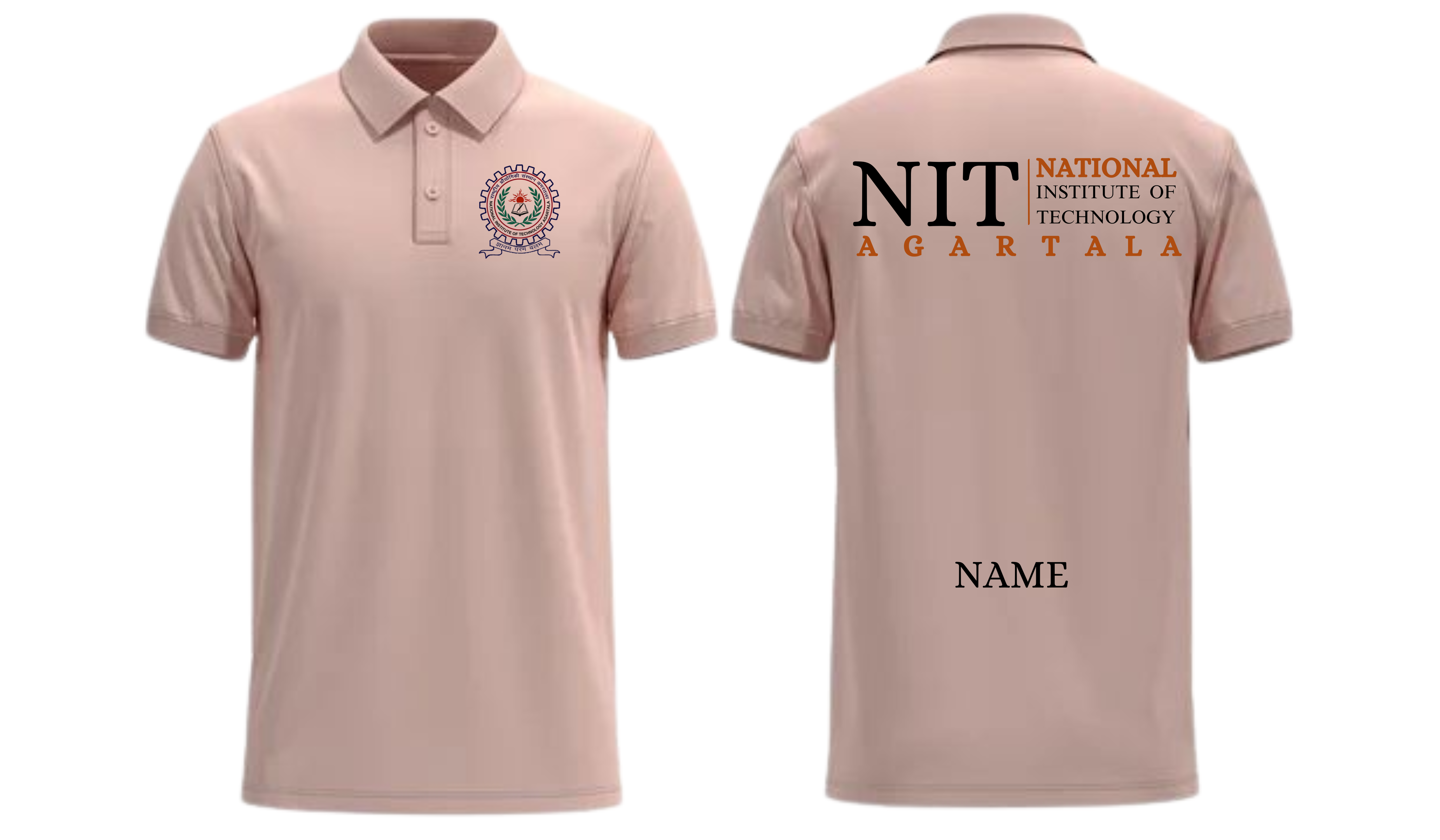 NIT Agartala POLO T-SHIRT Classic Design 2 ( Ak design )