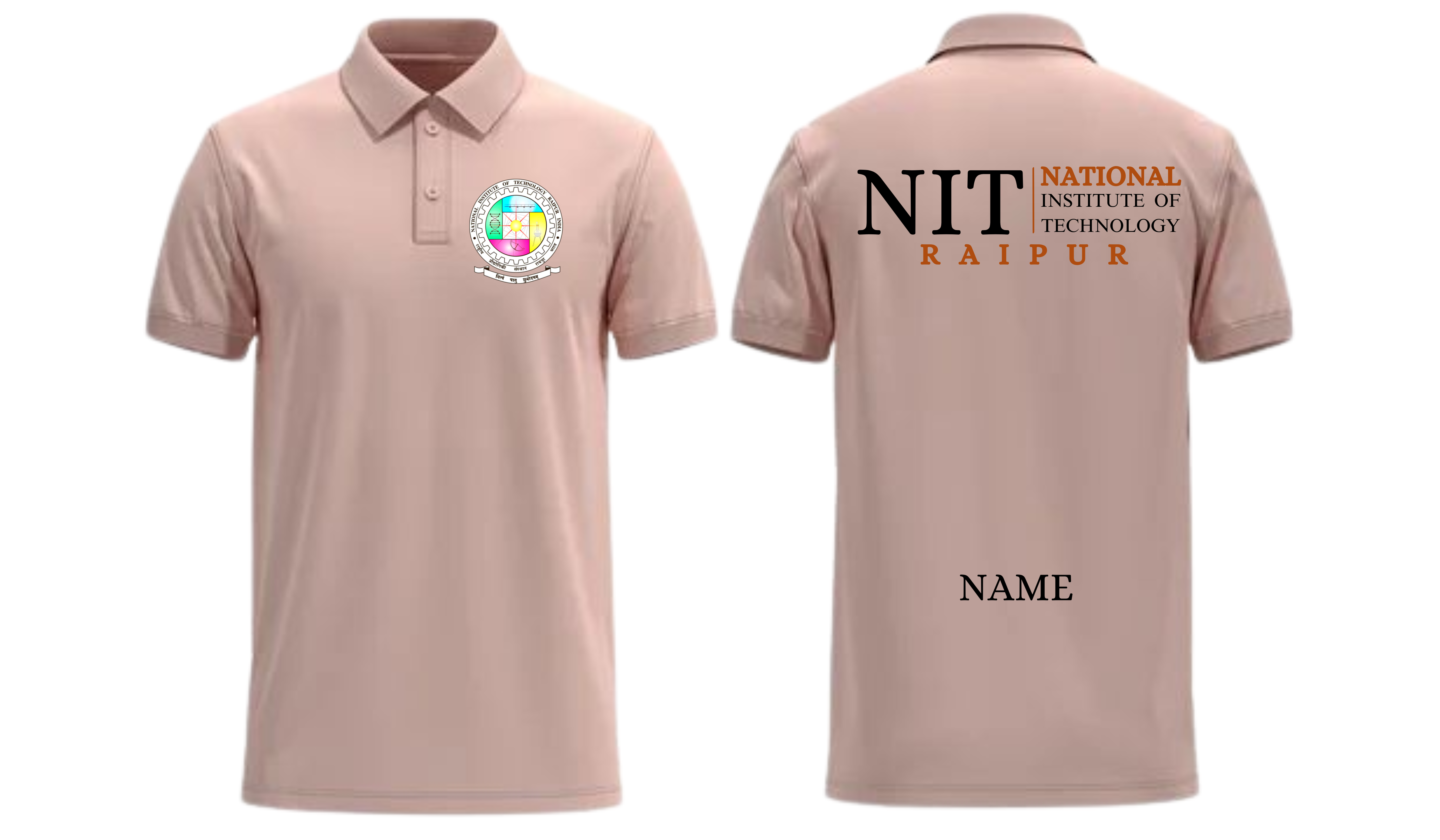 NIT Raipur POLO T-SHIRT Classic Design 2 ( Ak design )