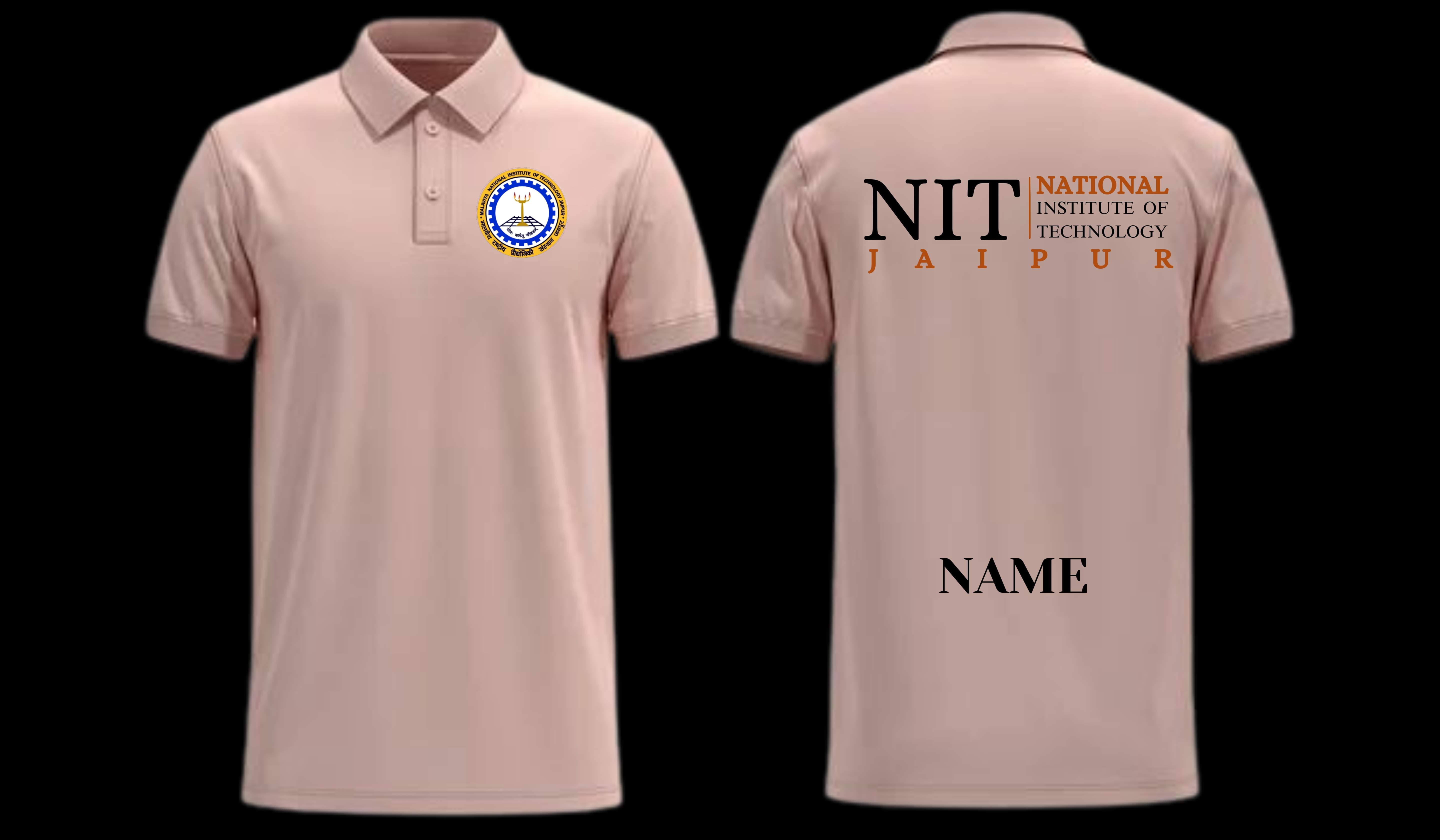 MNIT Jaipur POLO T-SHIRT Classic Design 2 (CAMPUSCART DESIGN )