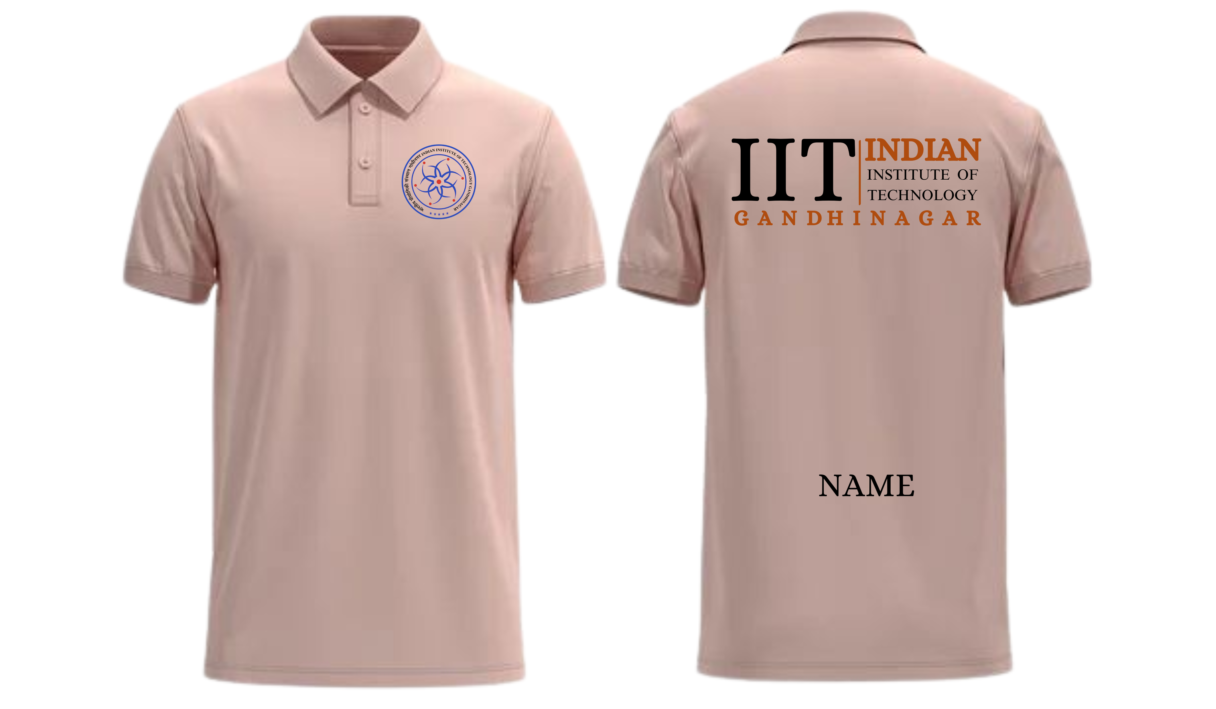 IIT Gandhinagar POLO T-SHIRT Classic Design 2 ( Ak design )