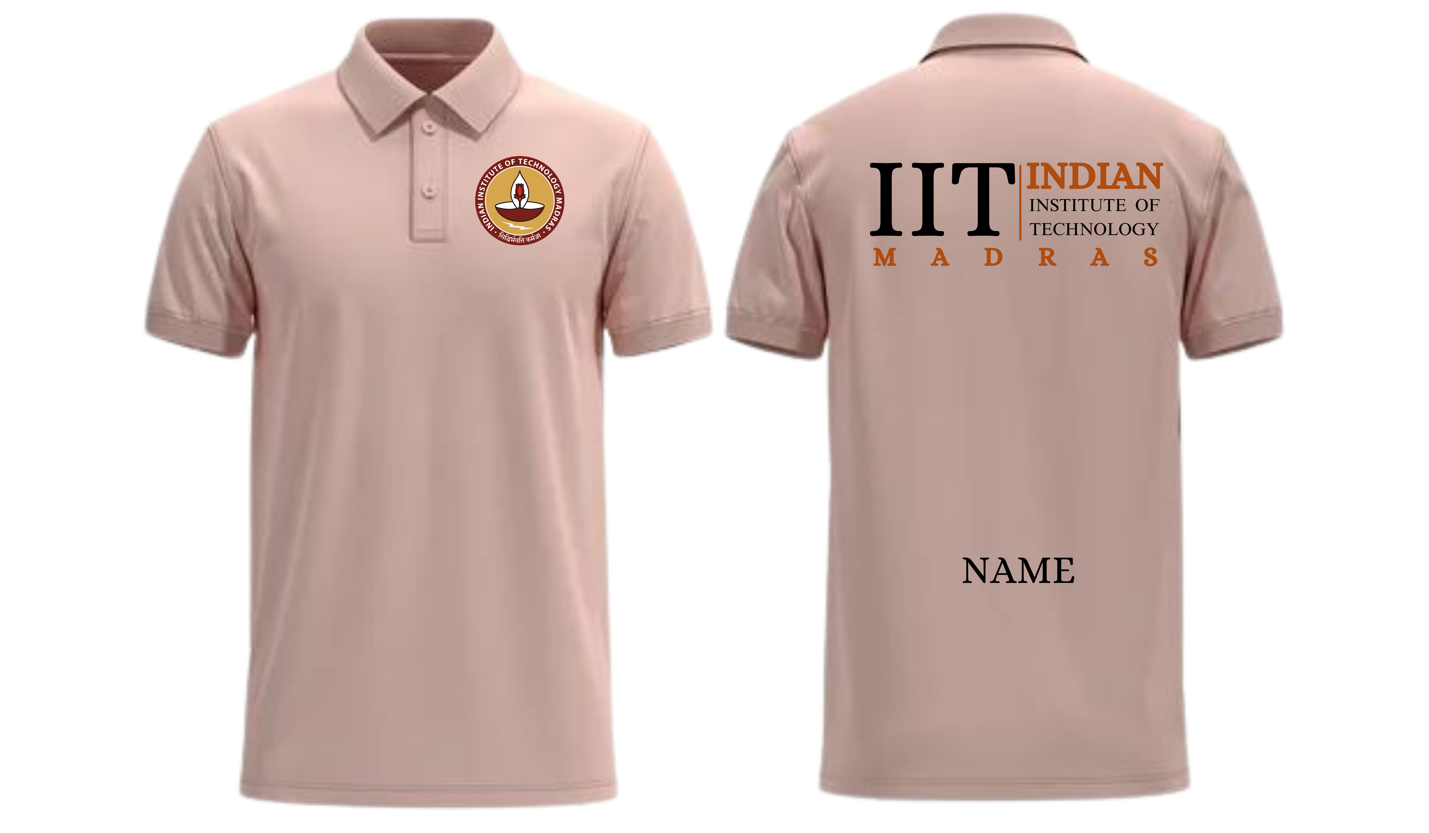 IIT MADRAS POLO T-SHIRT Classic Design 2 ( Ak design )