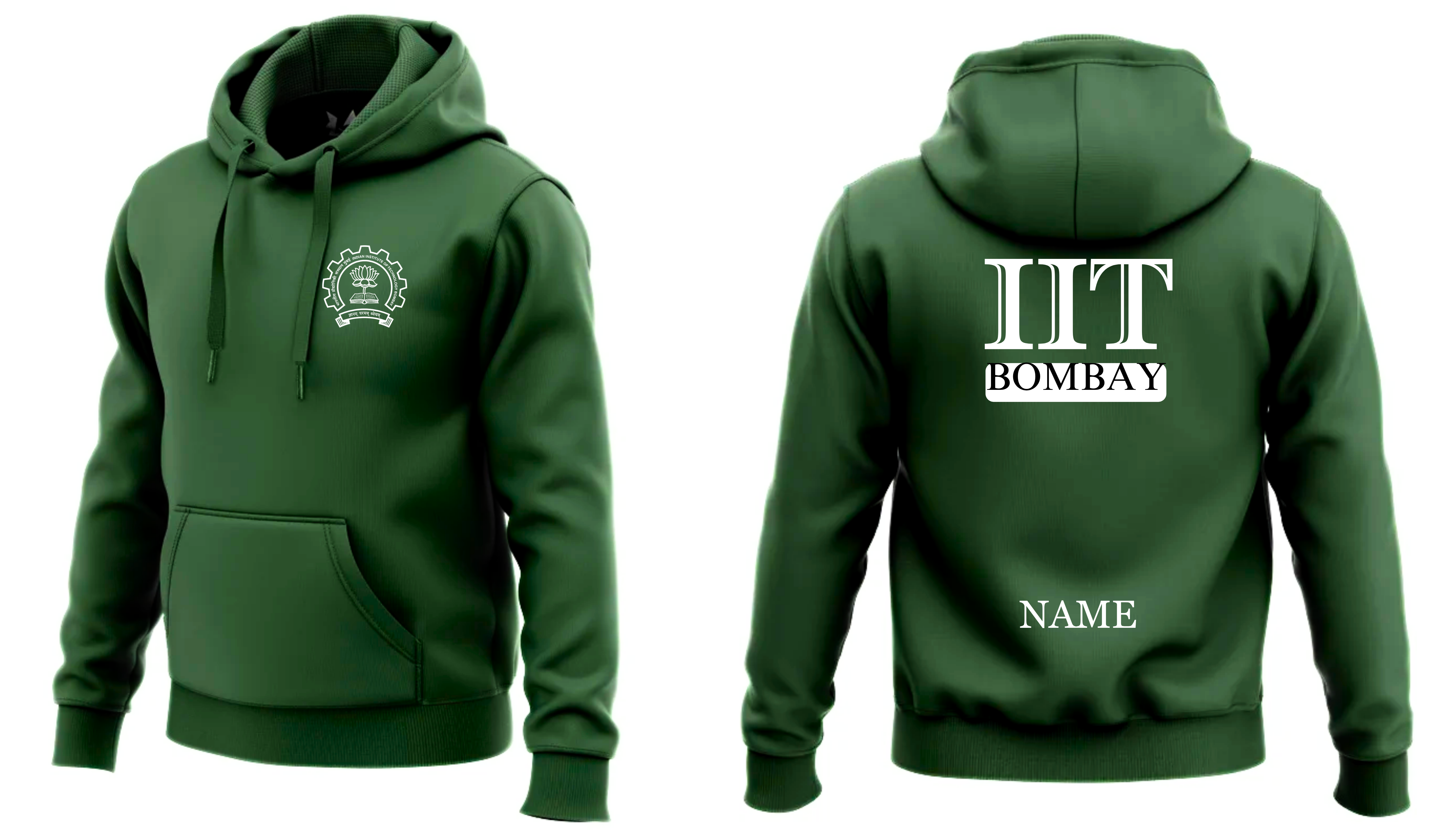IIT BOMBAY Hoodies Classic Design 3 ( Ak Design )