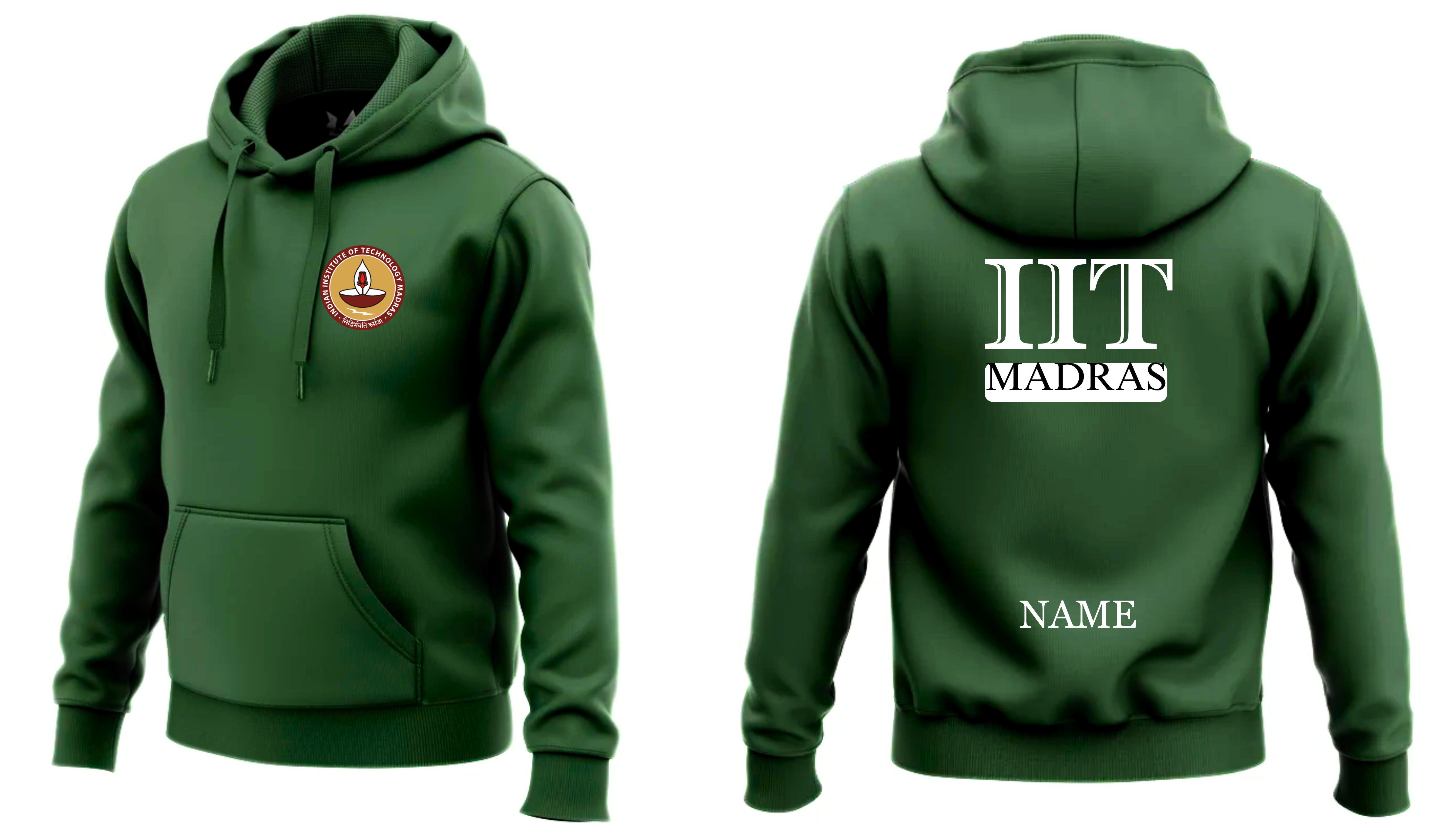 IIT MADRAS Hoodies Classic Design 3 ( Ak Design )