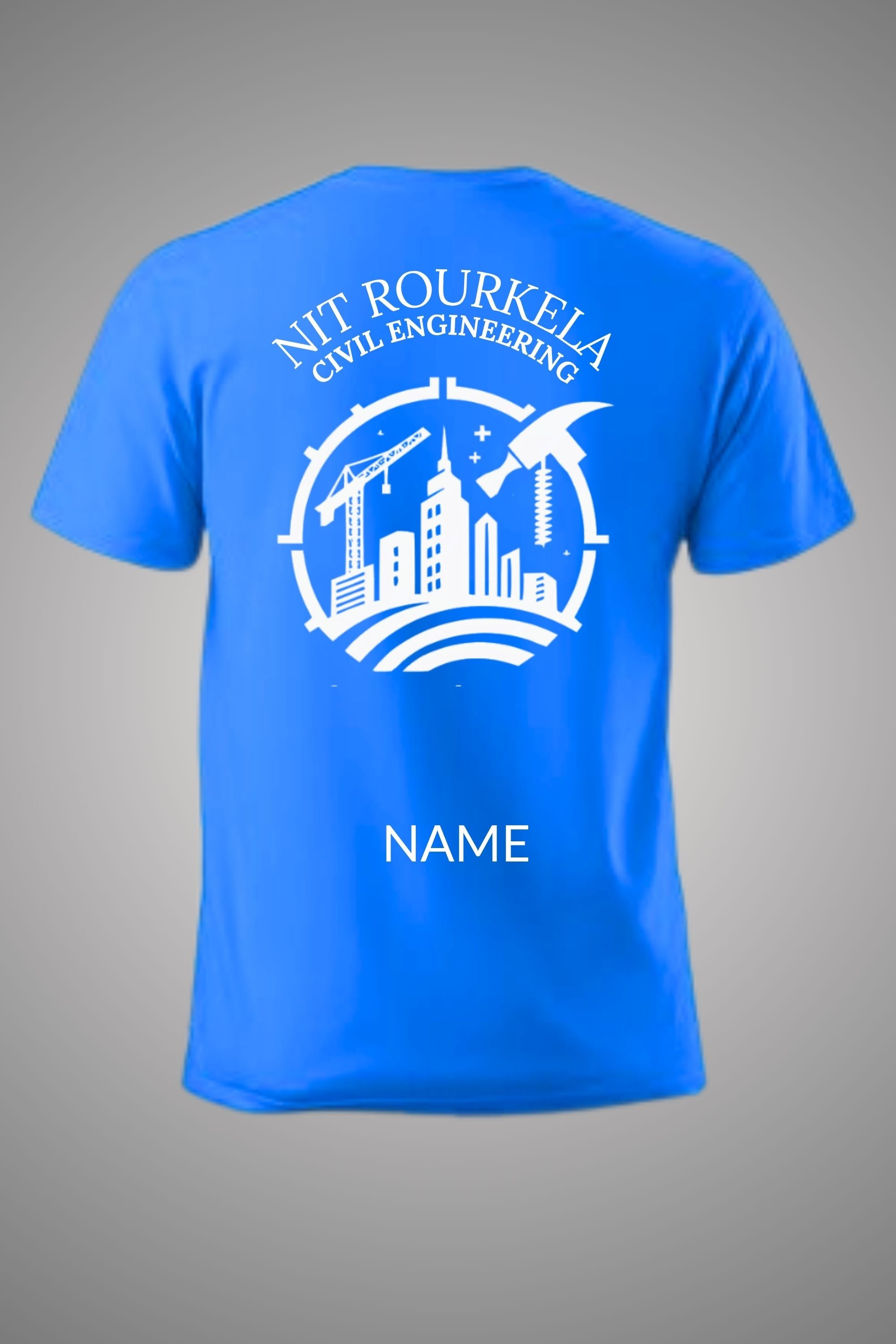 NIT Rourkela Round Nek T-Shirt ( Civil engineering )