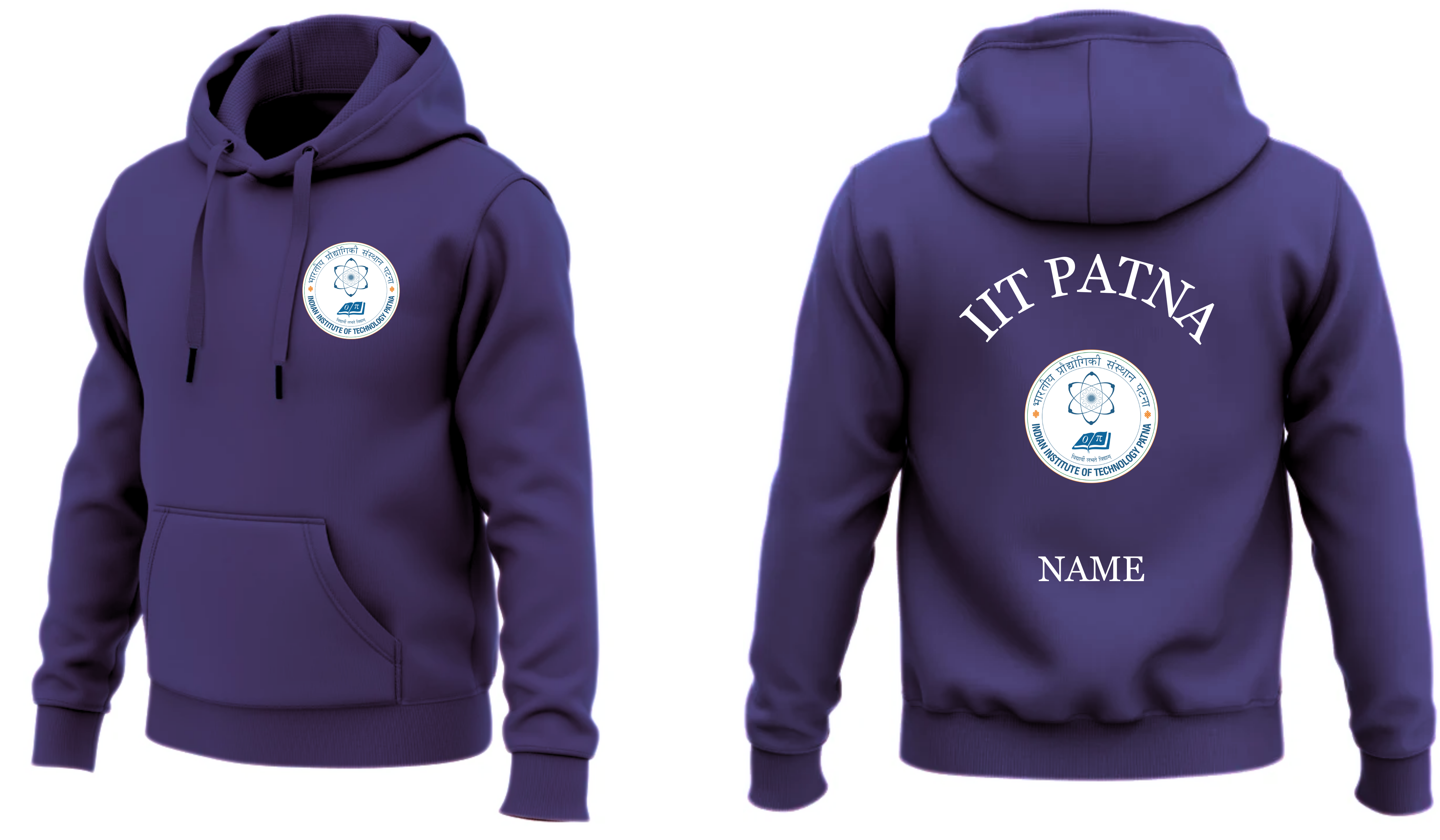 IIT PATNA Hoodies Classic Design 1 ( Ak Design )
