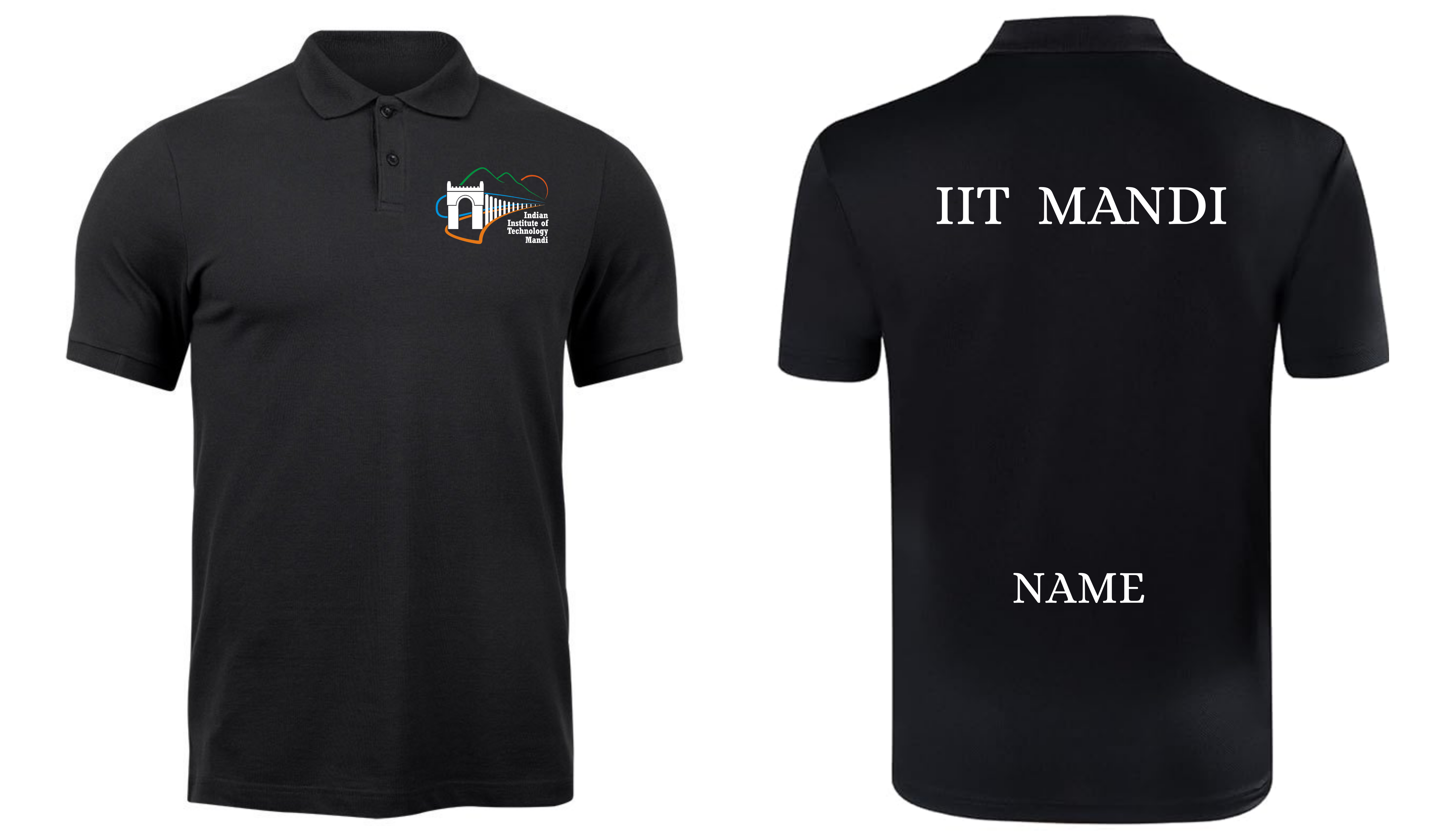 IIT Mandi Polo T-SHIRT Classic Design ( CampusCart Design )