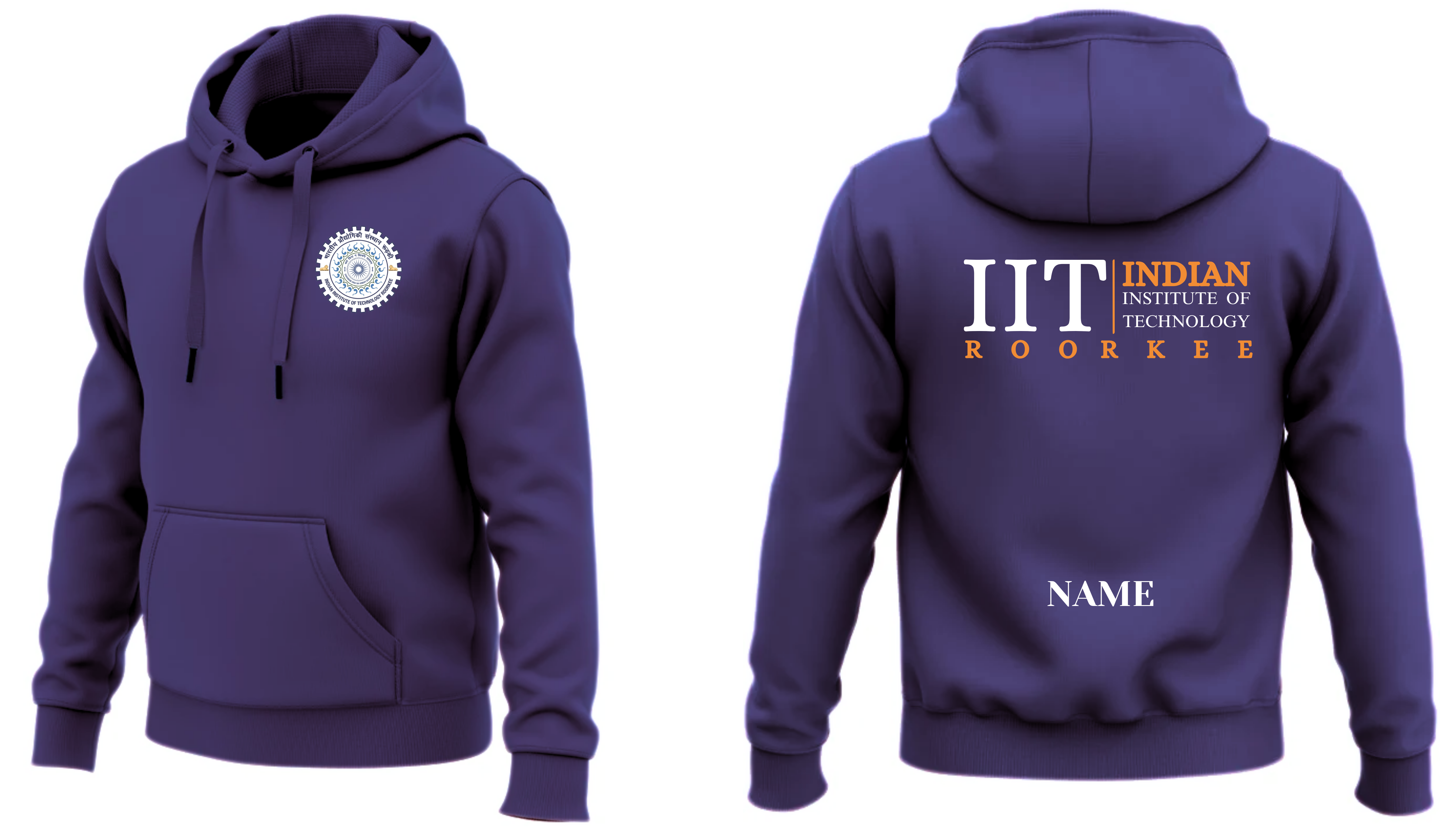 IIT ROORKEE Hoodies Classic Design 2 ( Ak Design )