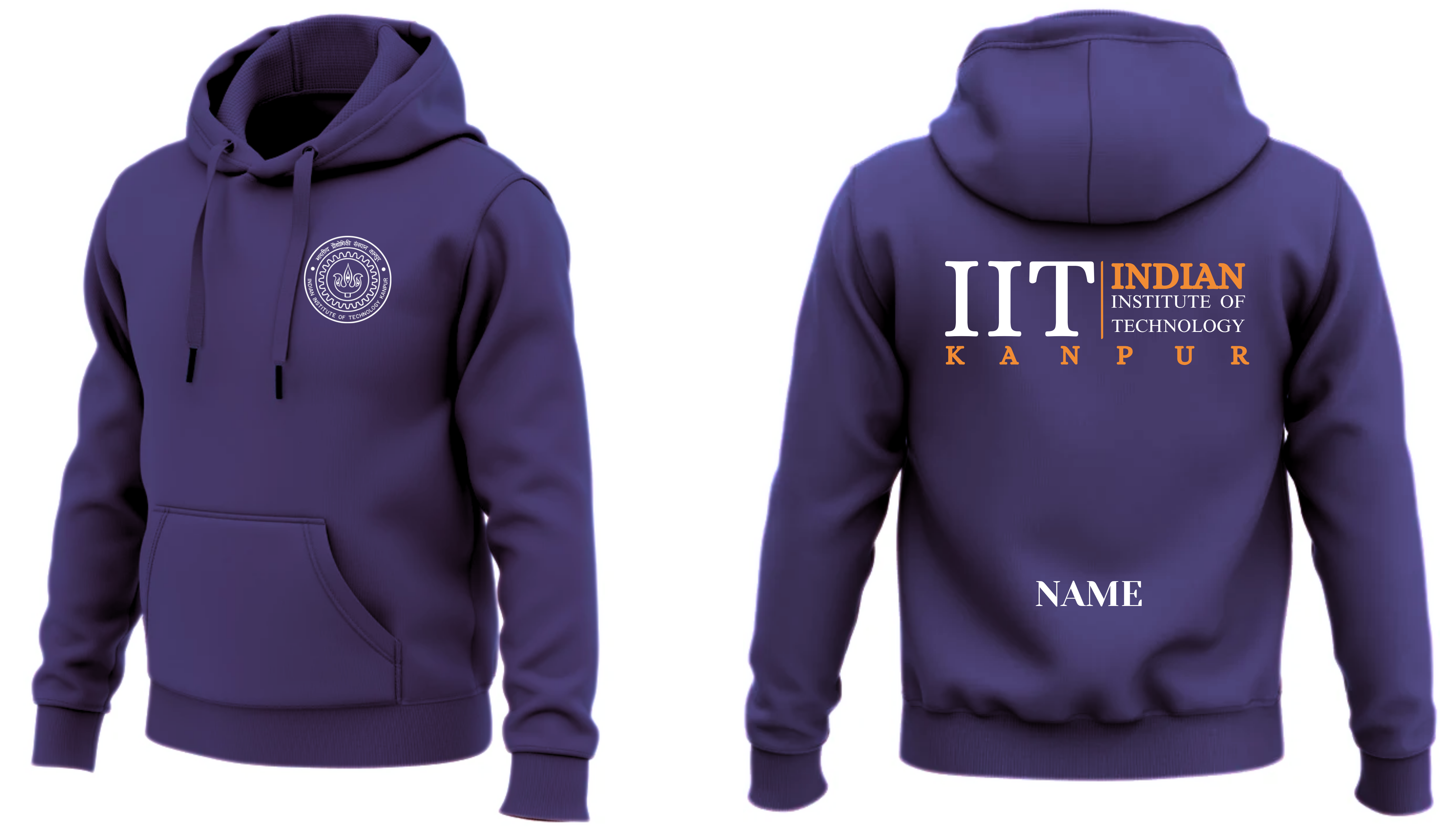IIT KANPUR Hoodies Classic Design 2 ( Ak Design )
