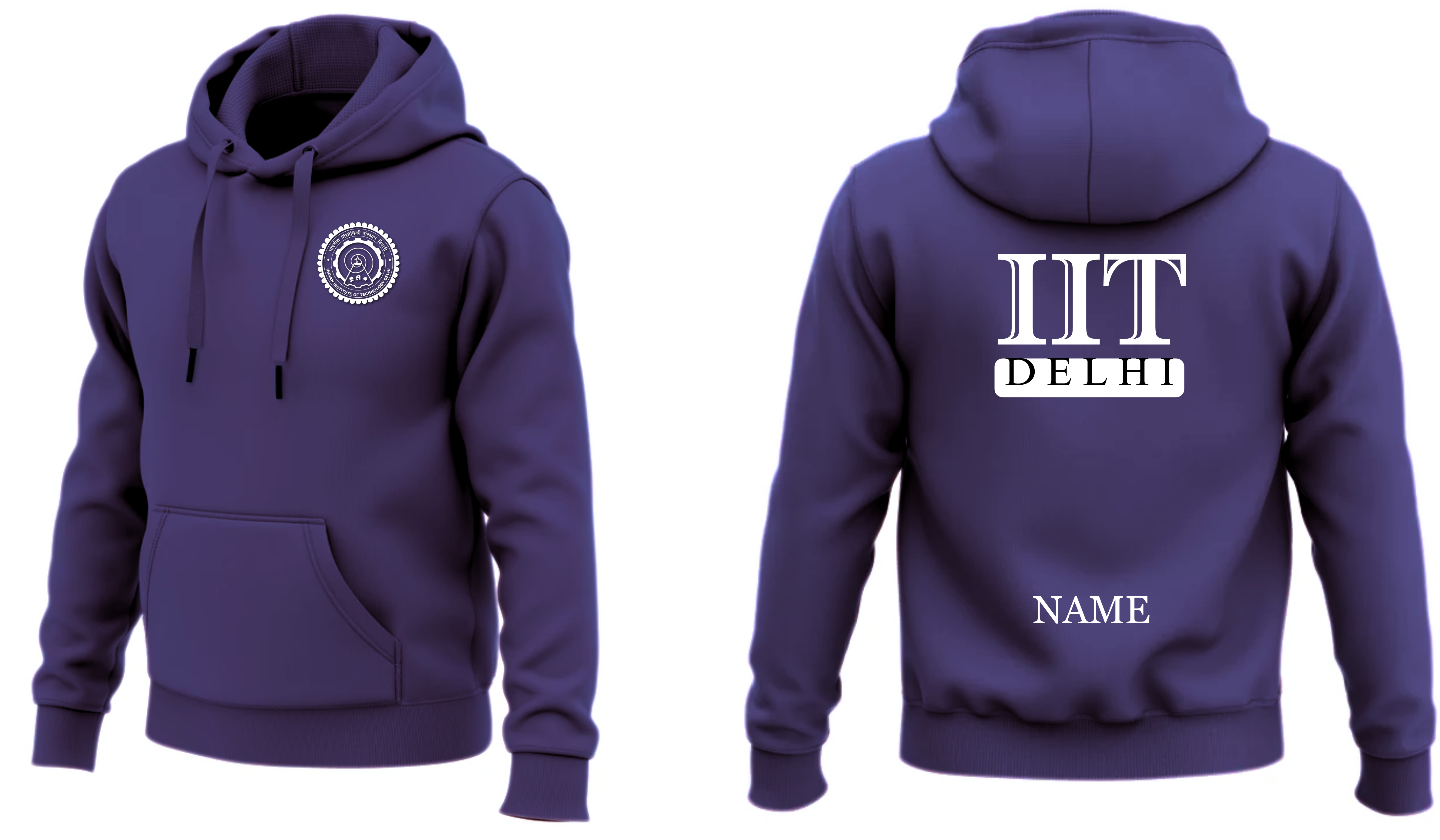 IIT DELHI Hoodies Classic Design 3 ( Ak Design )