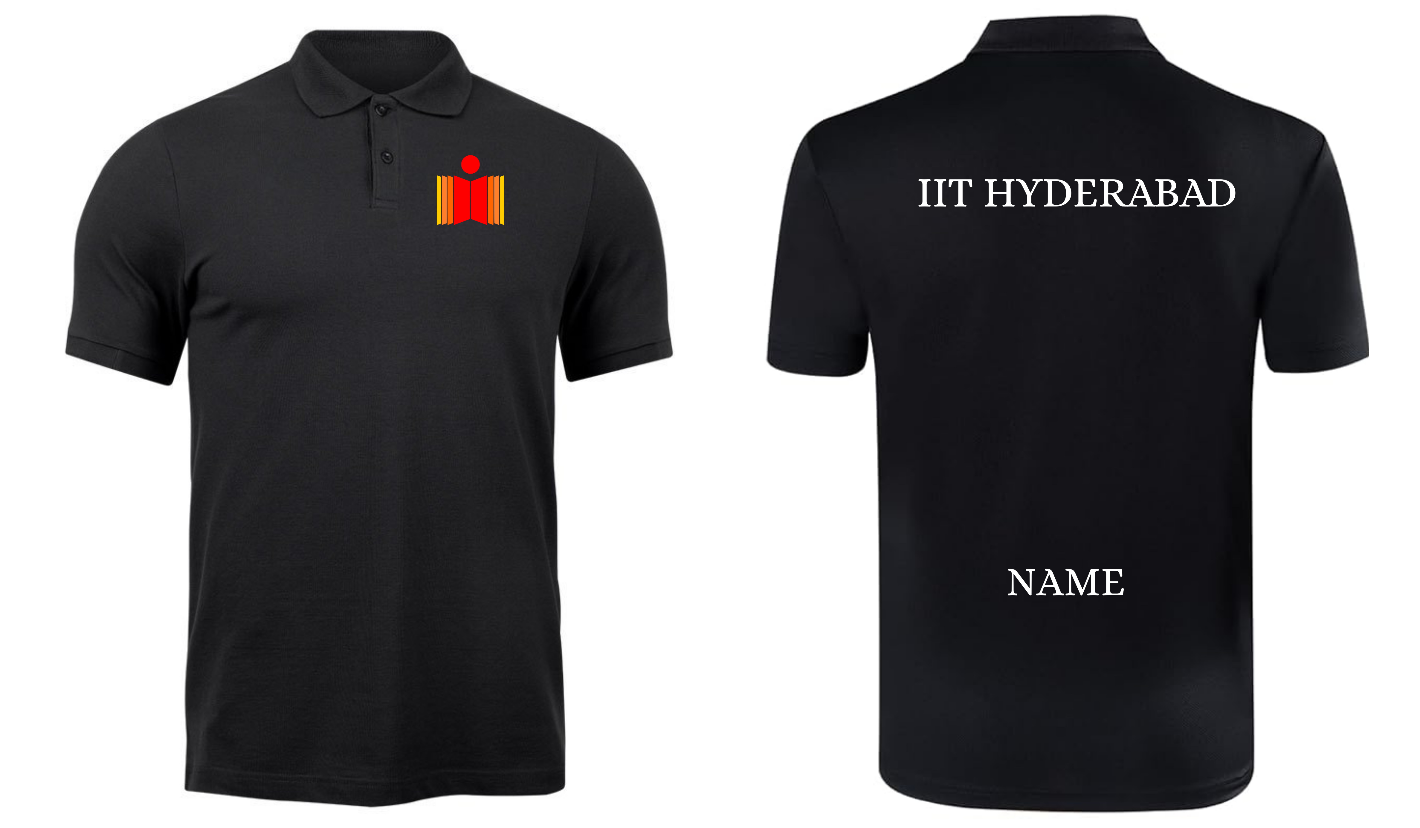 IIT HYDERABAD POLO T-SHIRT Classic Design ( Ak design )