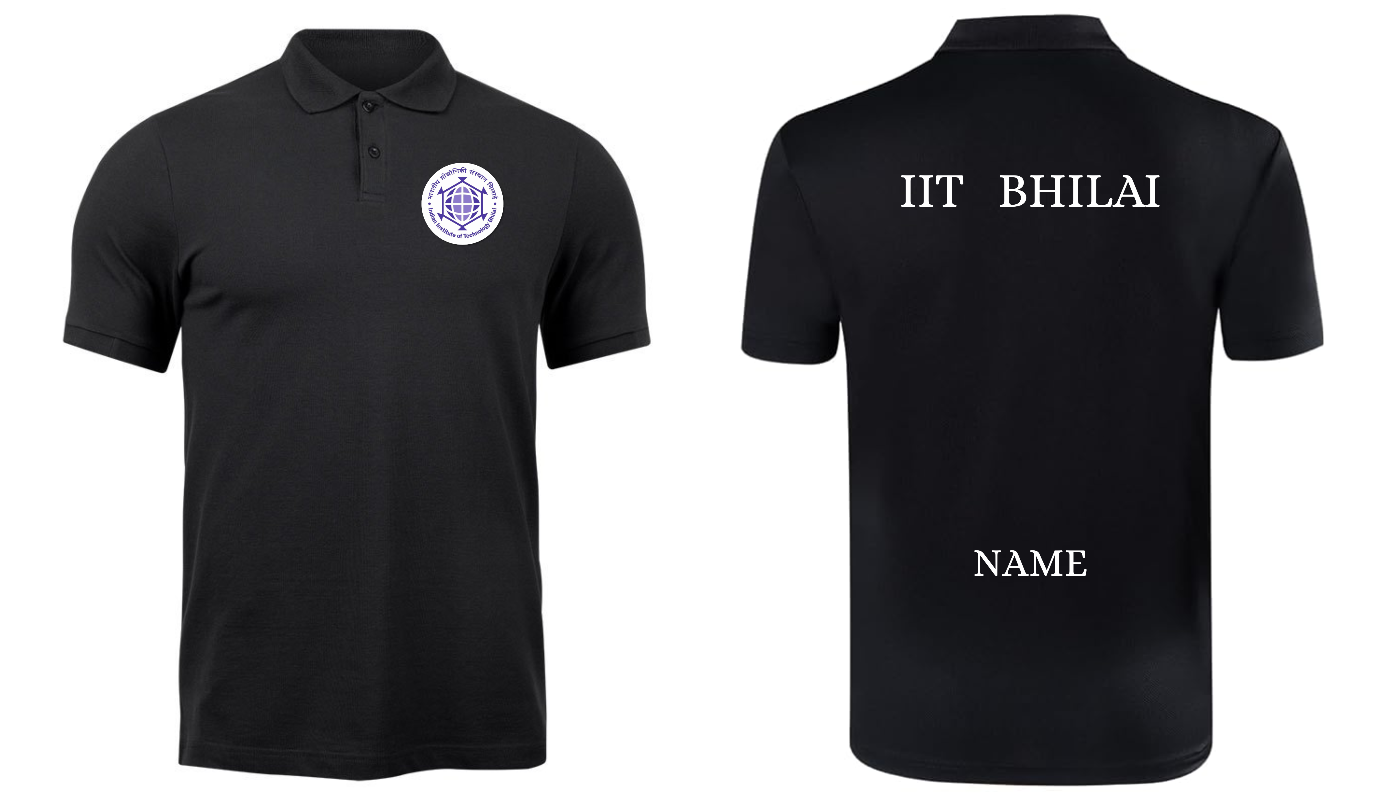 IIT BHILAI POLO T-SHIRT Classic Design ( Ak design )