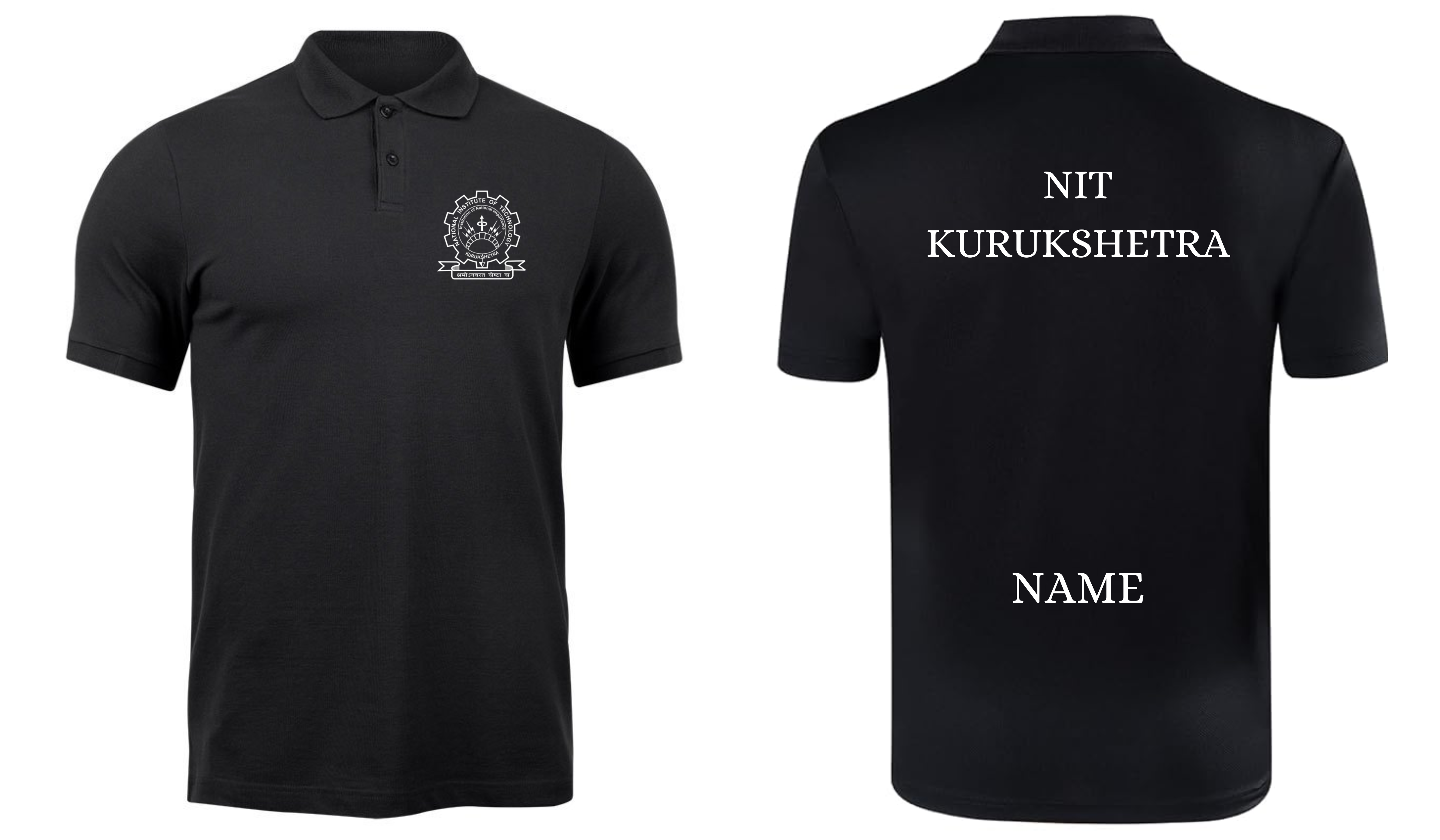 NIT Kurukshetra POLO T-SHIRT Classic Design ( Ak design )