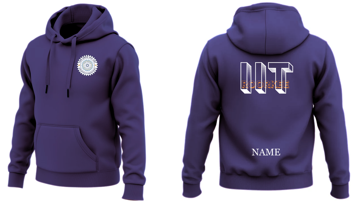 IIT ROORKEE Hoodies Classic Design 4 ( Ak Design )
