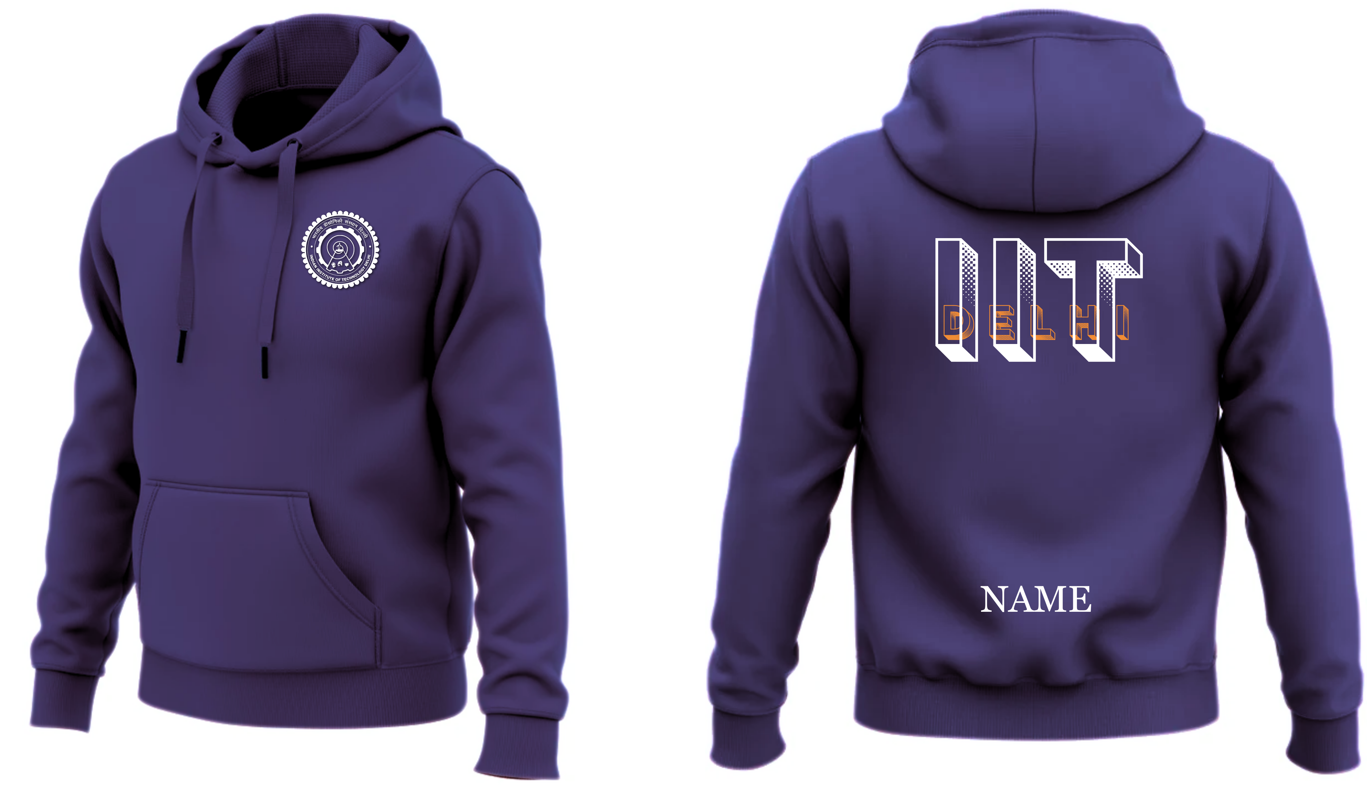 IIT DELHI Hoodies Classic Design 4 ( Ak Design )