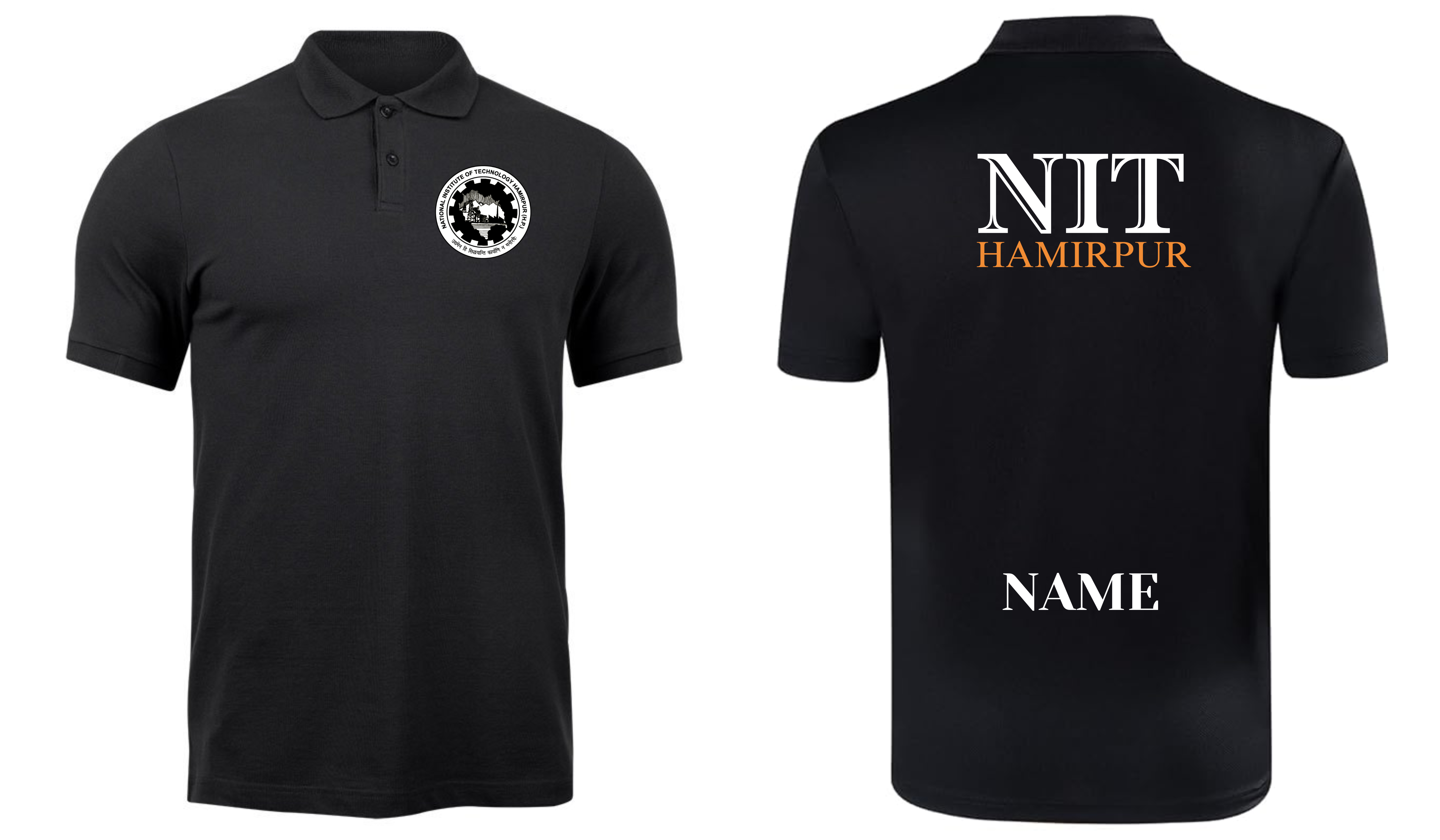 NIT Hamirpur POLO T-SHIRT ITC Century Handtooled Design ( Ak design )