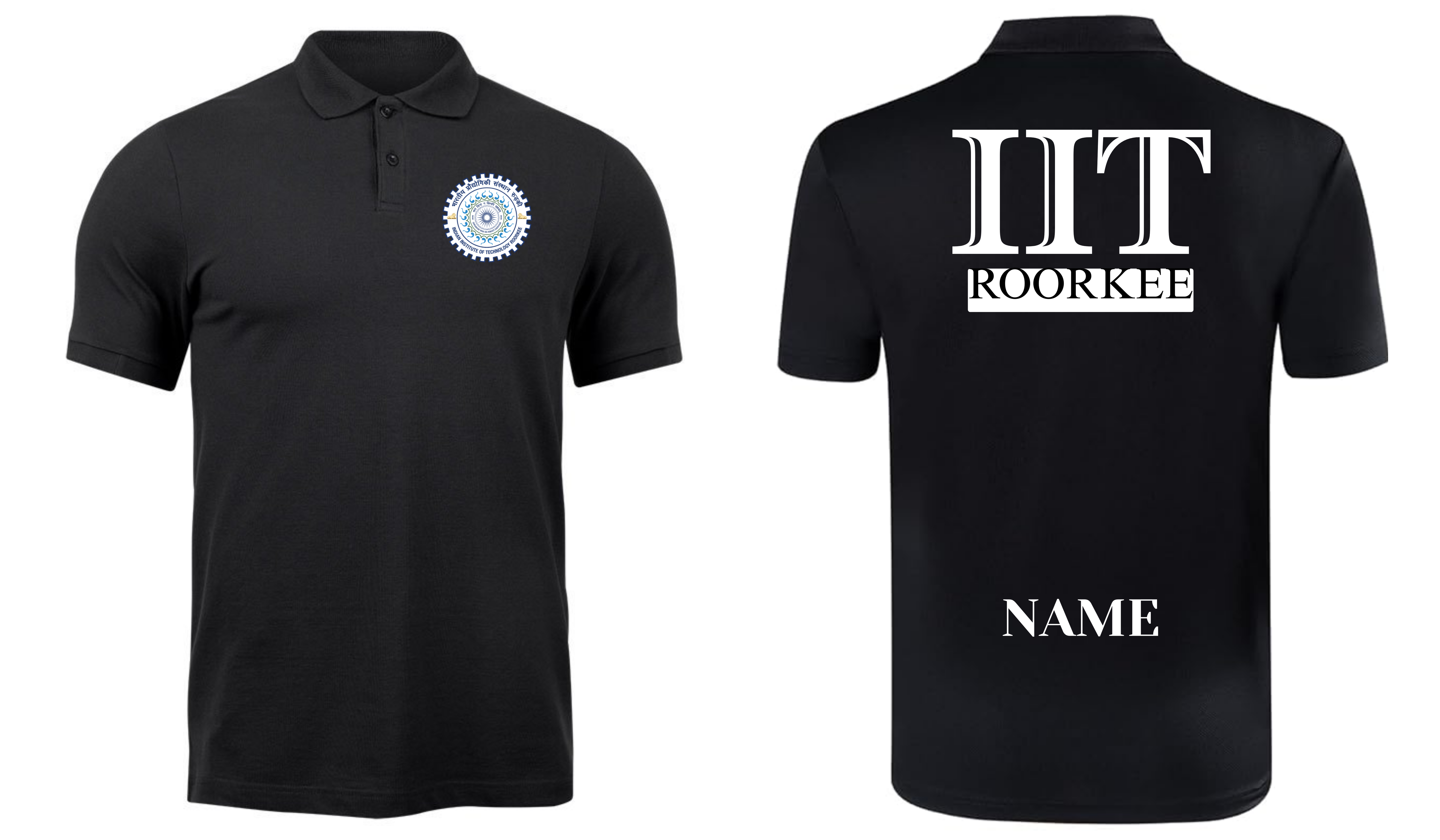 IIT Roorkee Polo T-SHIRT ITC Century handtooled Design ( CampusCart Design )