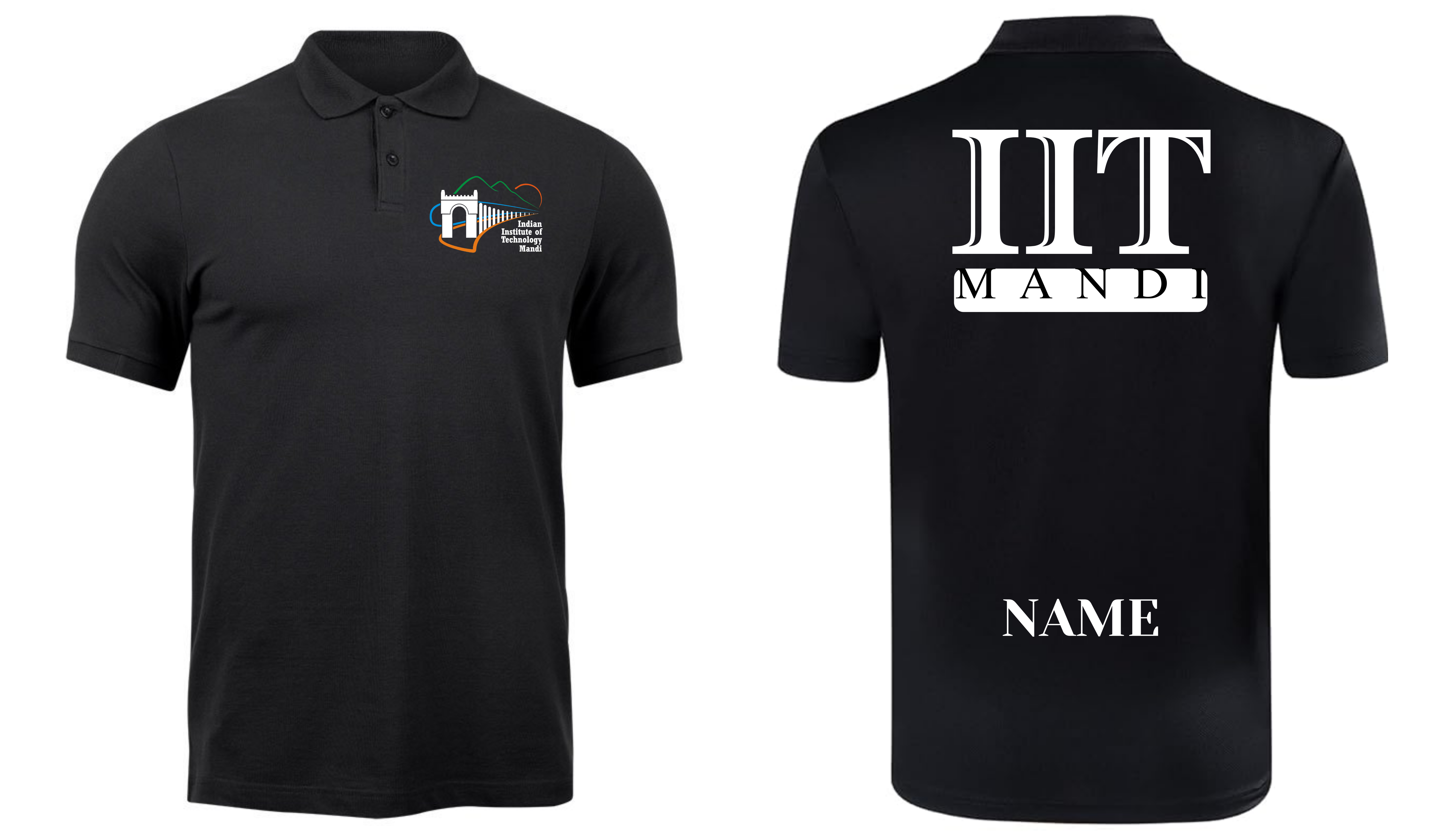 IIT Mandi Polo T-SHIRT ITC Century handtooled Design ( CampusCart Design )