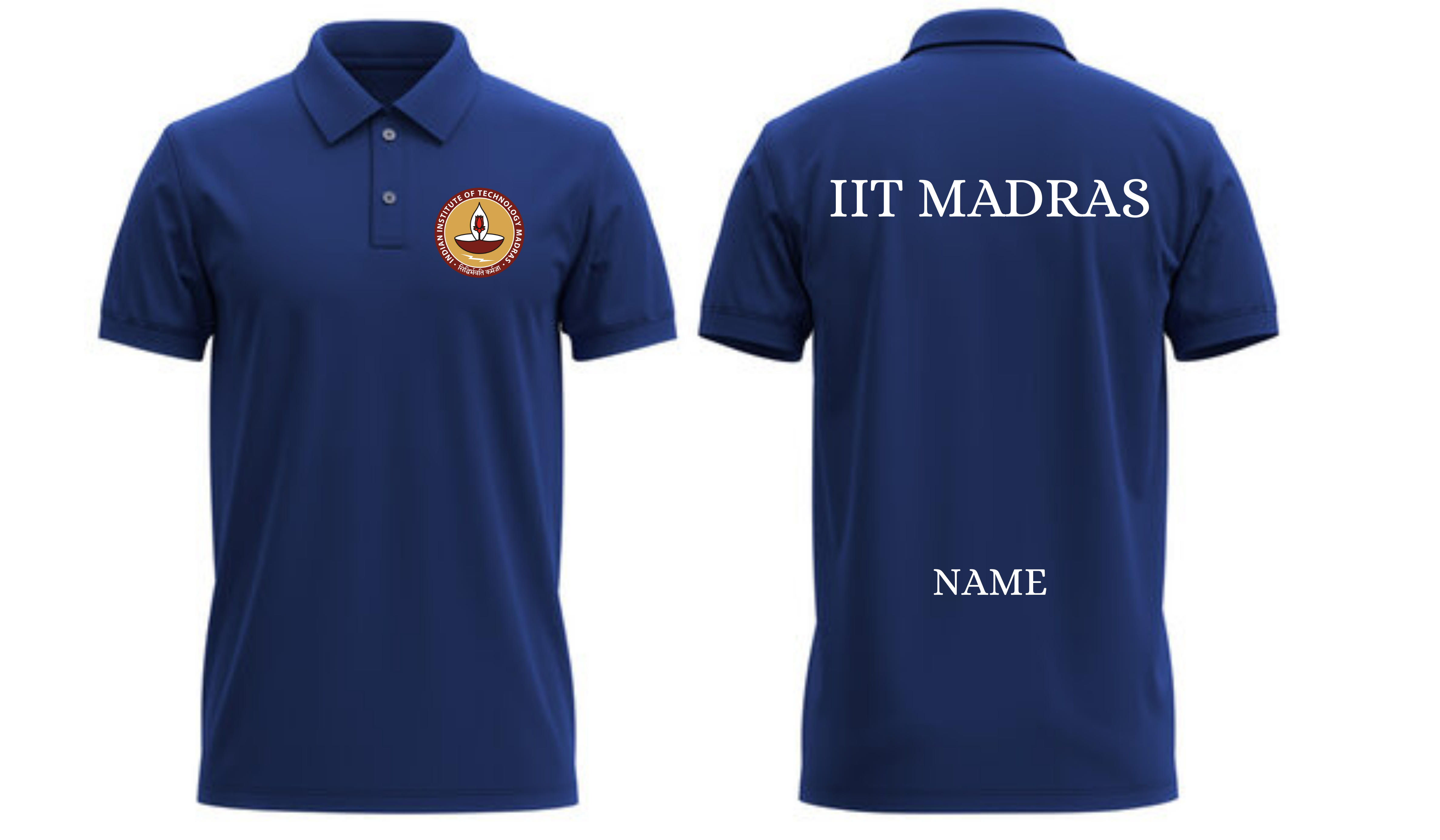 IIT MADRAS POLO T-SHIRT Classic Design ( Ak design )