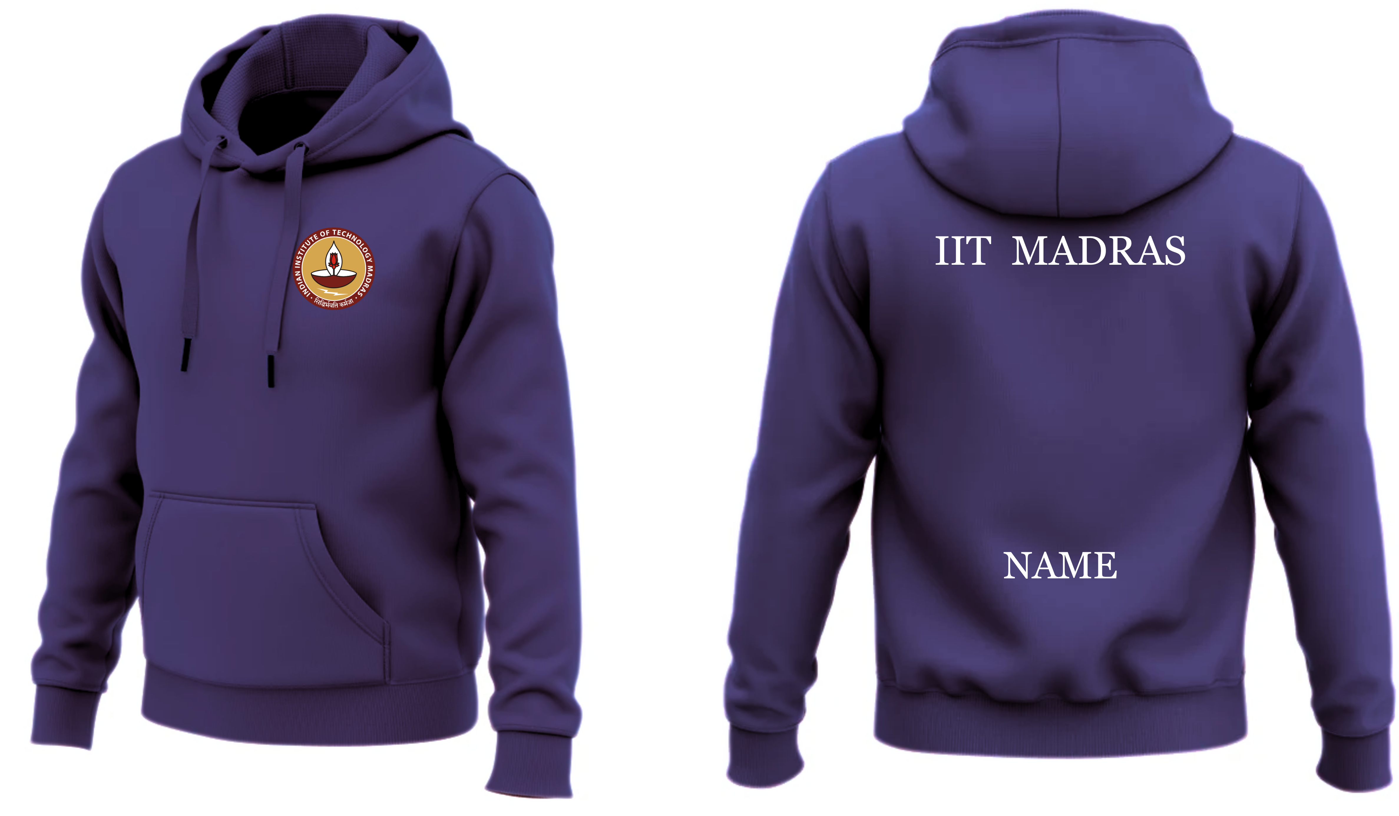 IIT MADRAS Hoodies Classic Design ( Ak Design )