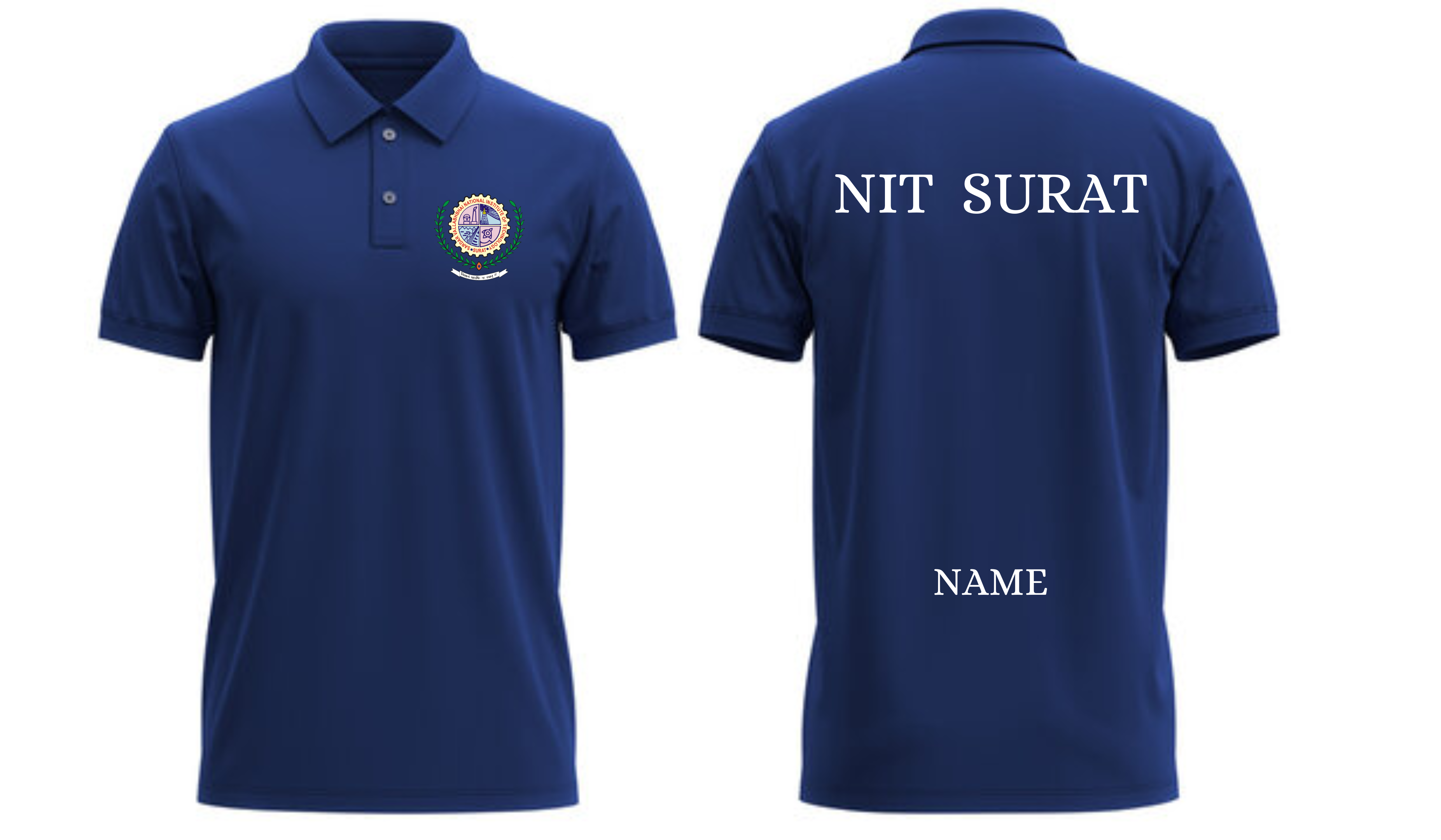 NIT Surat POLO T-SHIRT Classic Design ( Ak design )