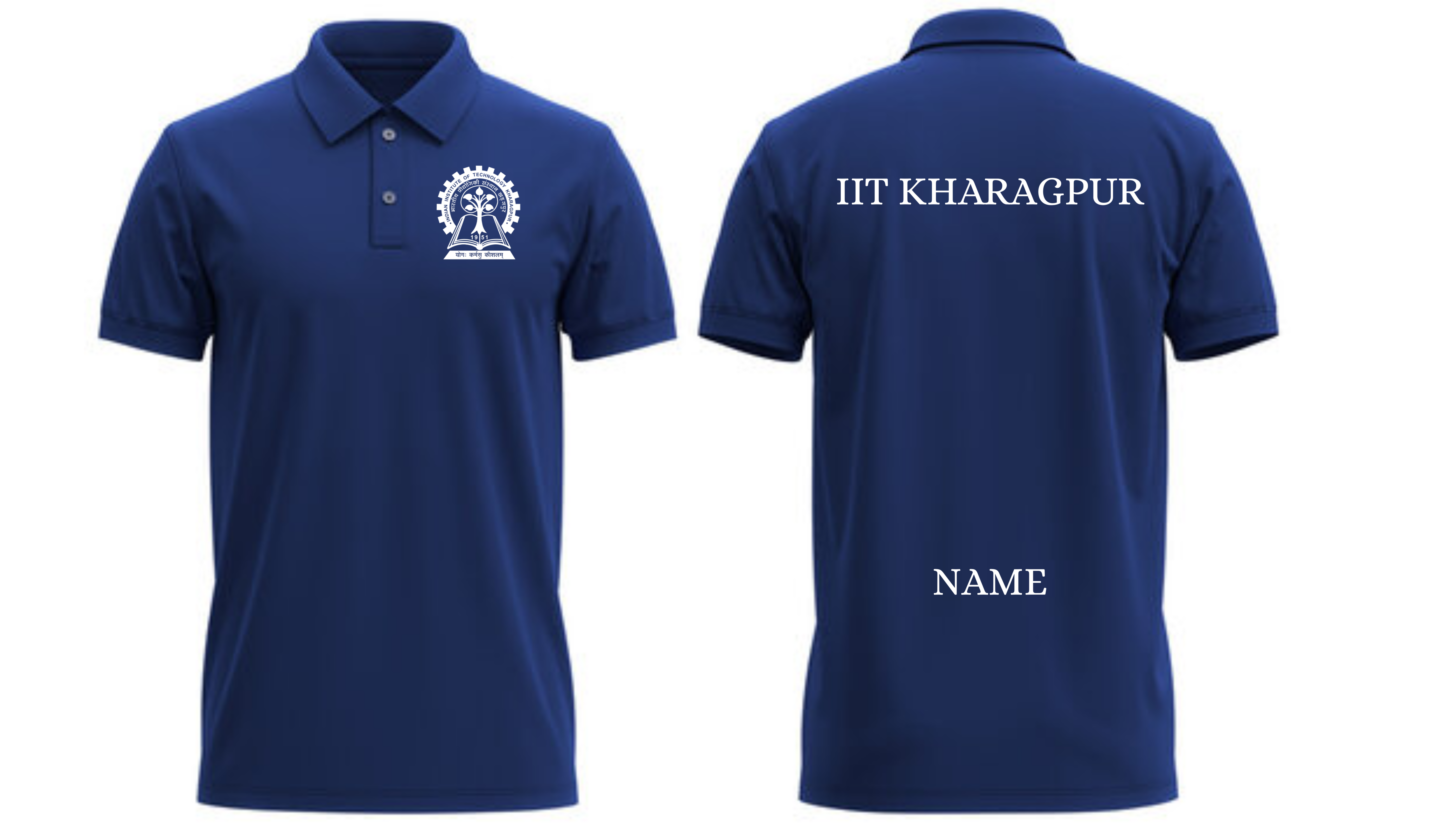 IIT Kharagpur POLO T-SHIRT Classic Design ( Ak design )