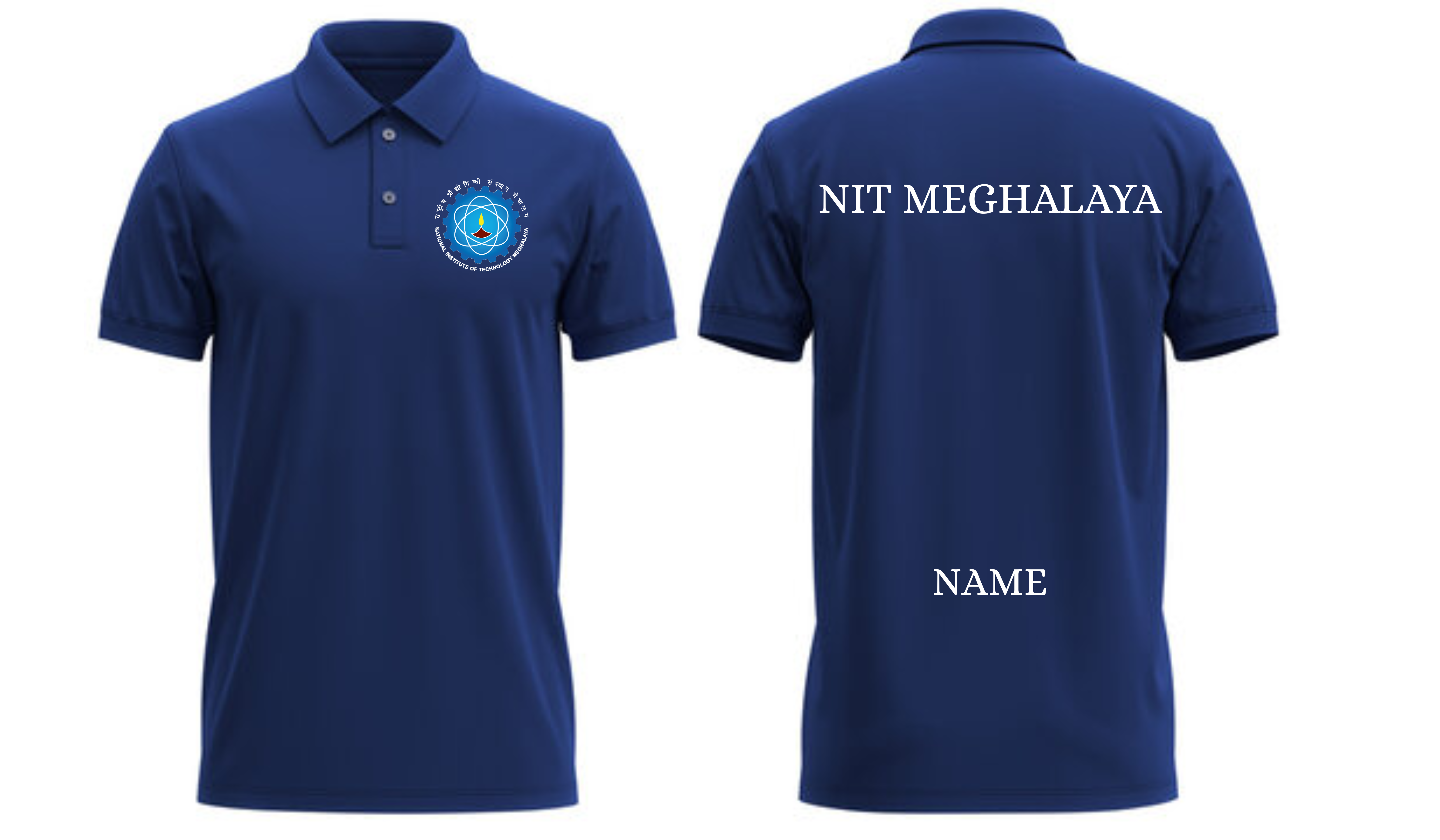 NIT Meghalaya POLO T-SHIRT Classic Design ( Ak design )