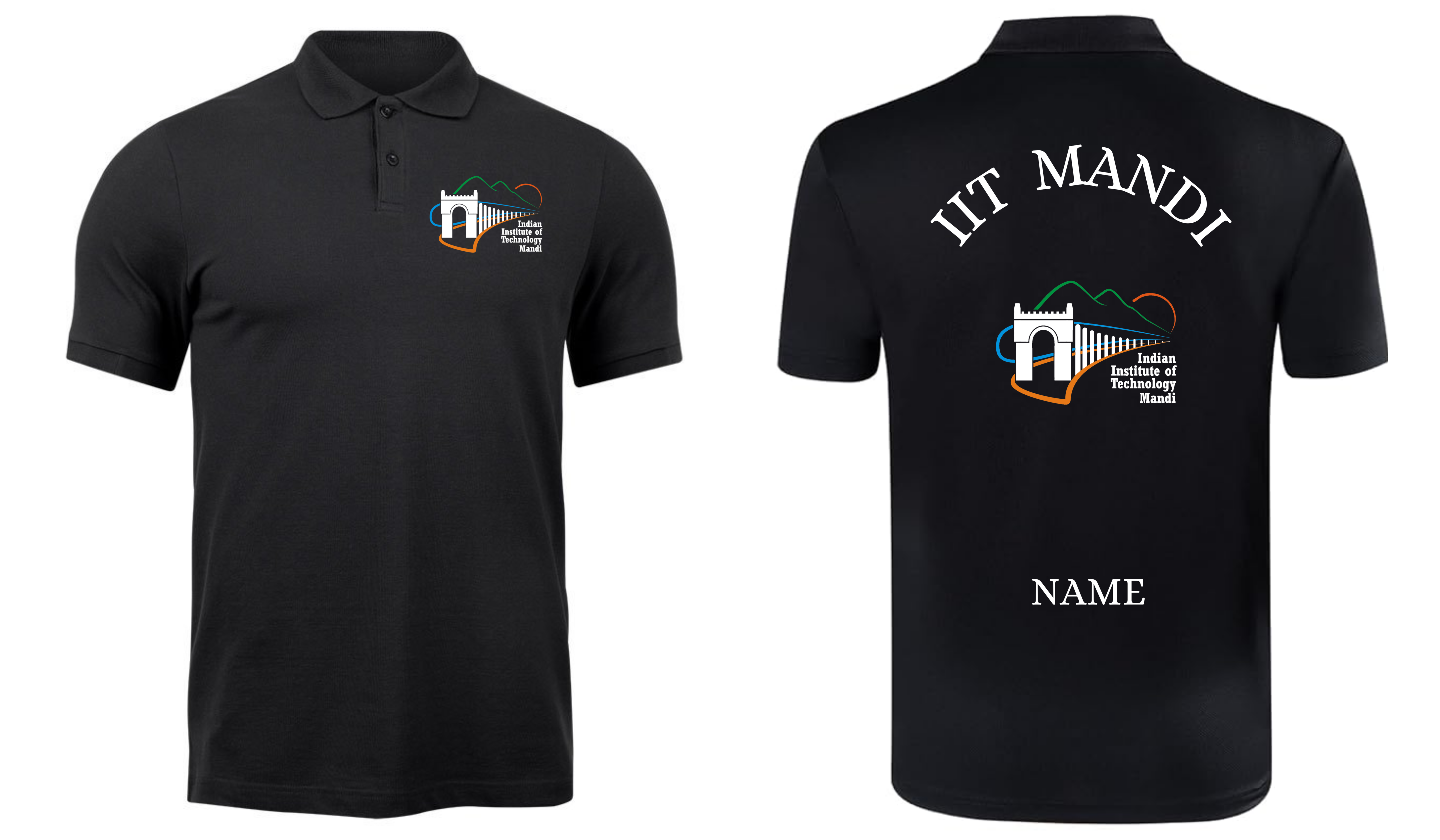 IIT Mandi Polo T-SHIRT Classic Design 1 ( CampusCart Design )