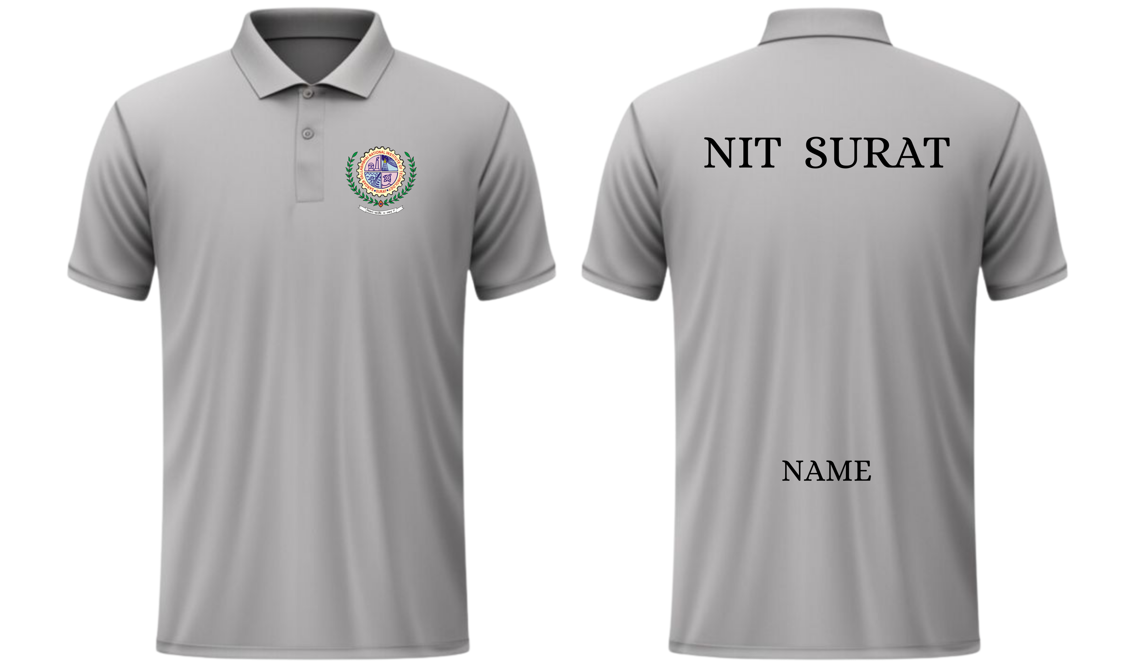 NIT Surat POLO T-SHIRT Classic Design ( Ak design )