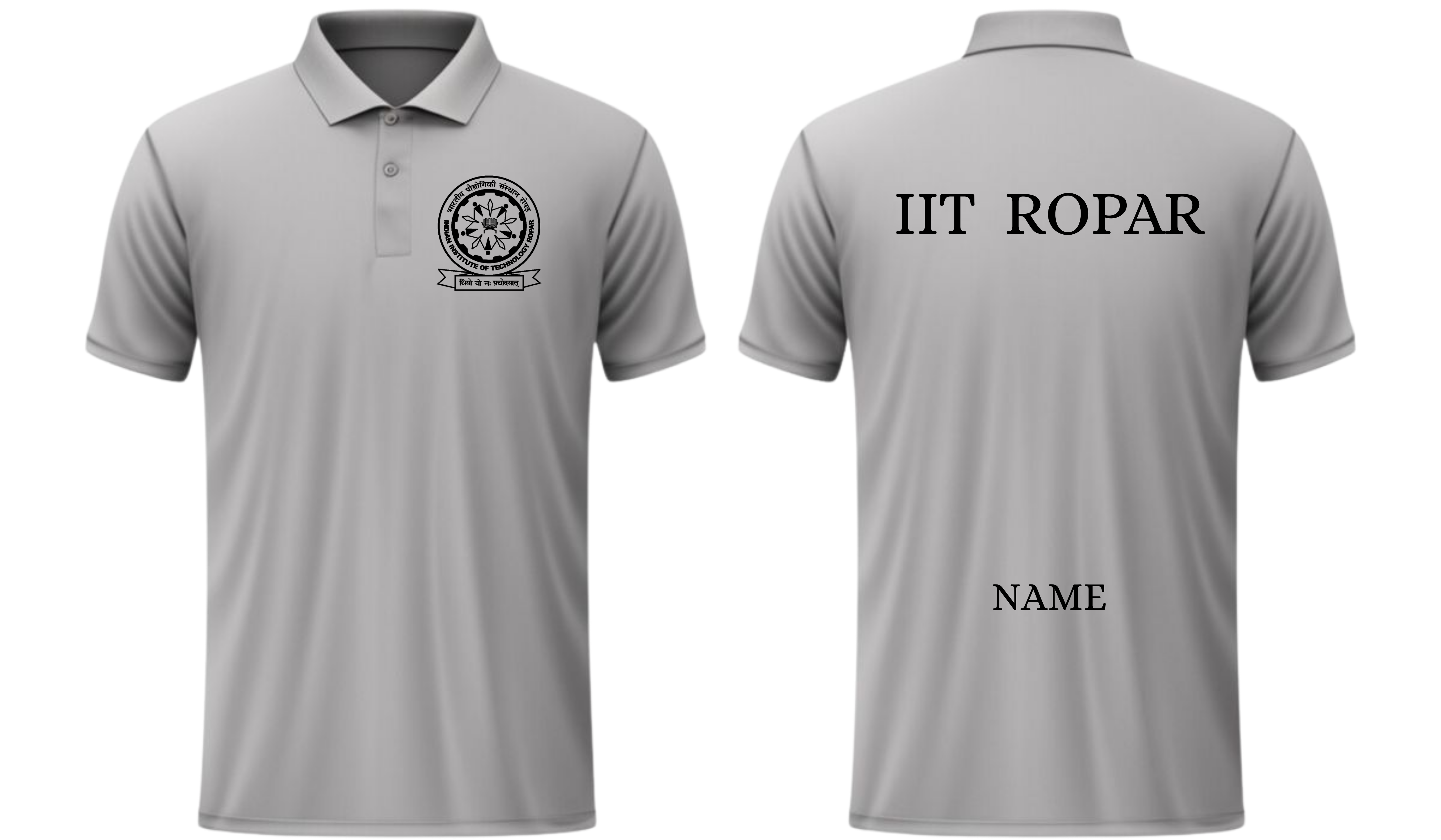 IIT ROPAR POLO T-SHIRT Classic Design ( Ak design )