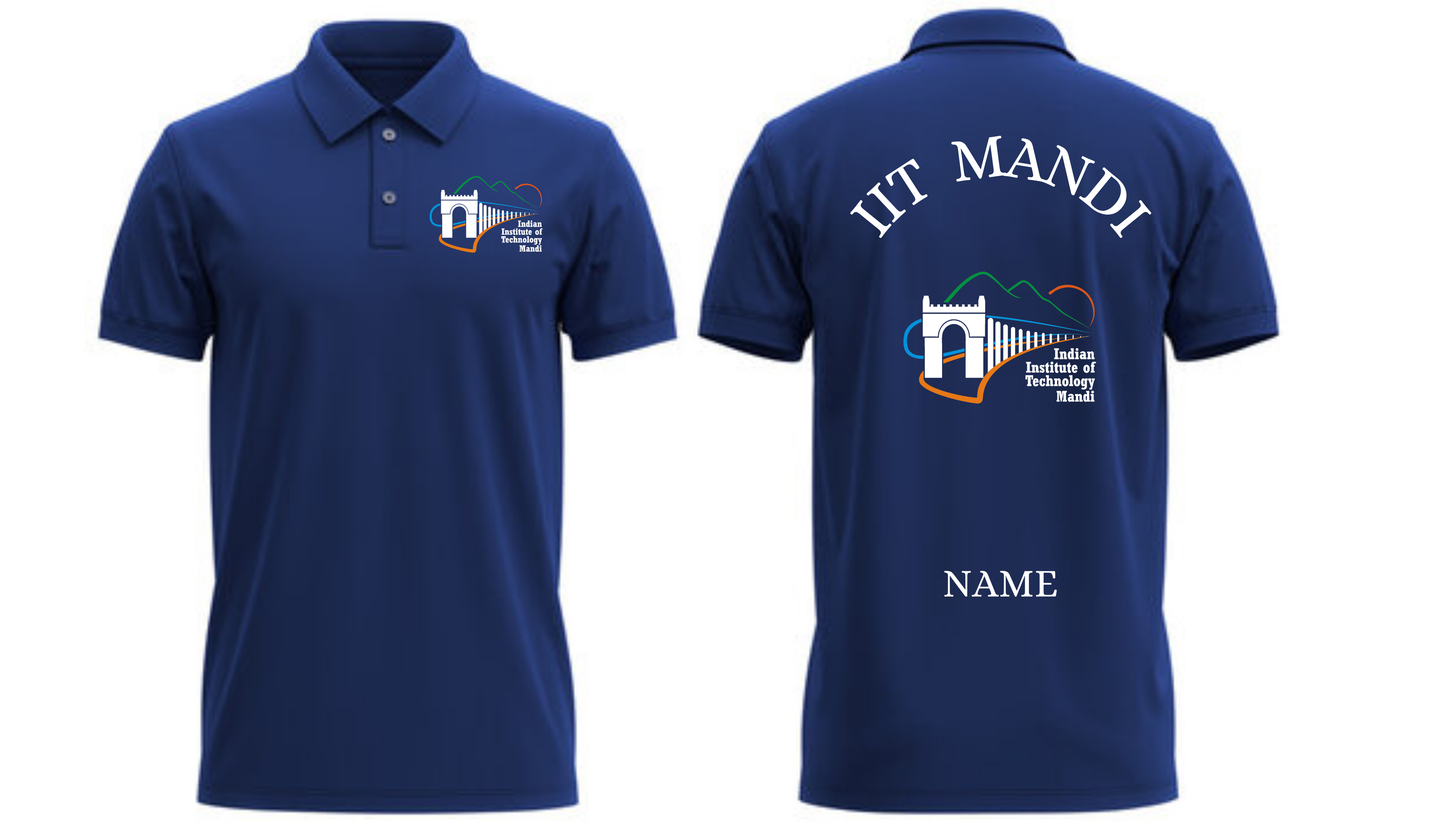 IIT Mandi Polo T-SHIRT Classic Design 1 ( CampusCart Design )