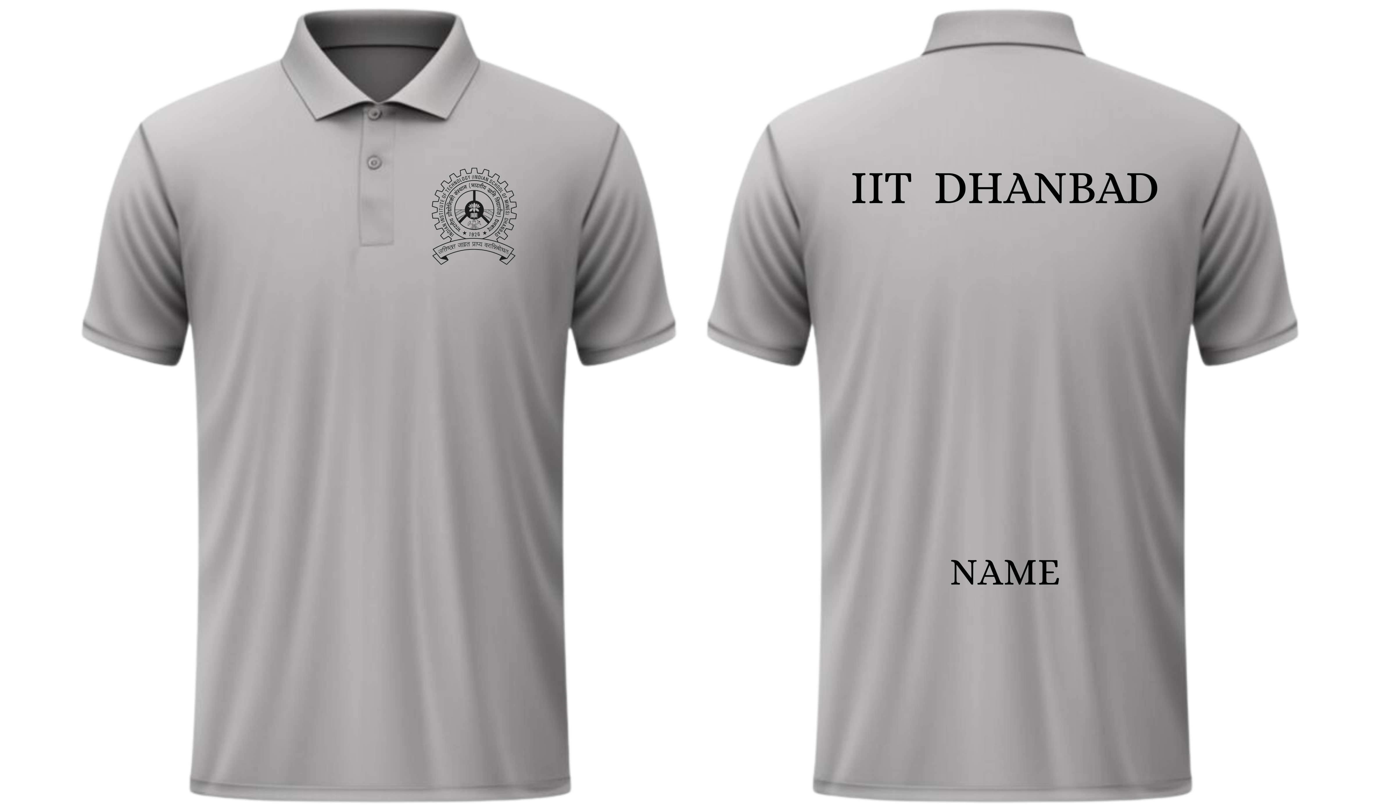 IIT Dhanbad POLO T-SHIRT Classic Design ( Ak design )