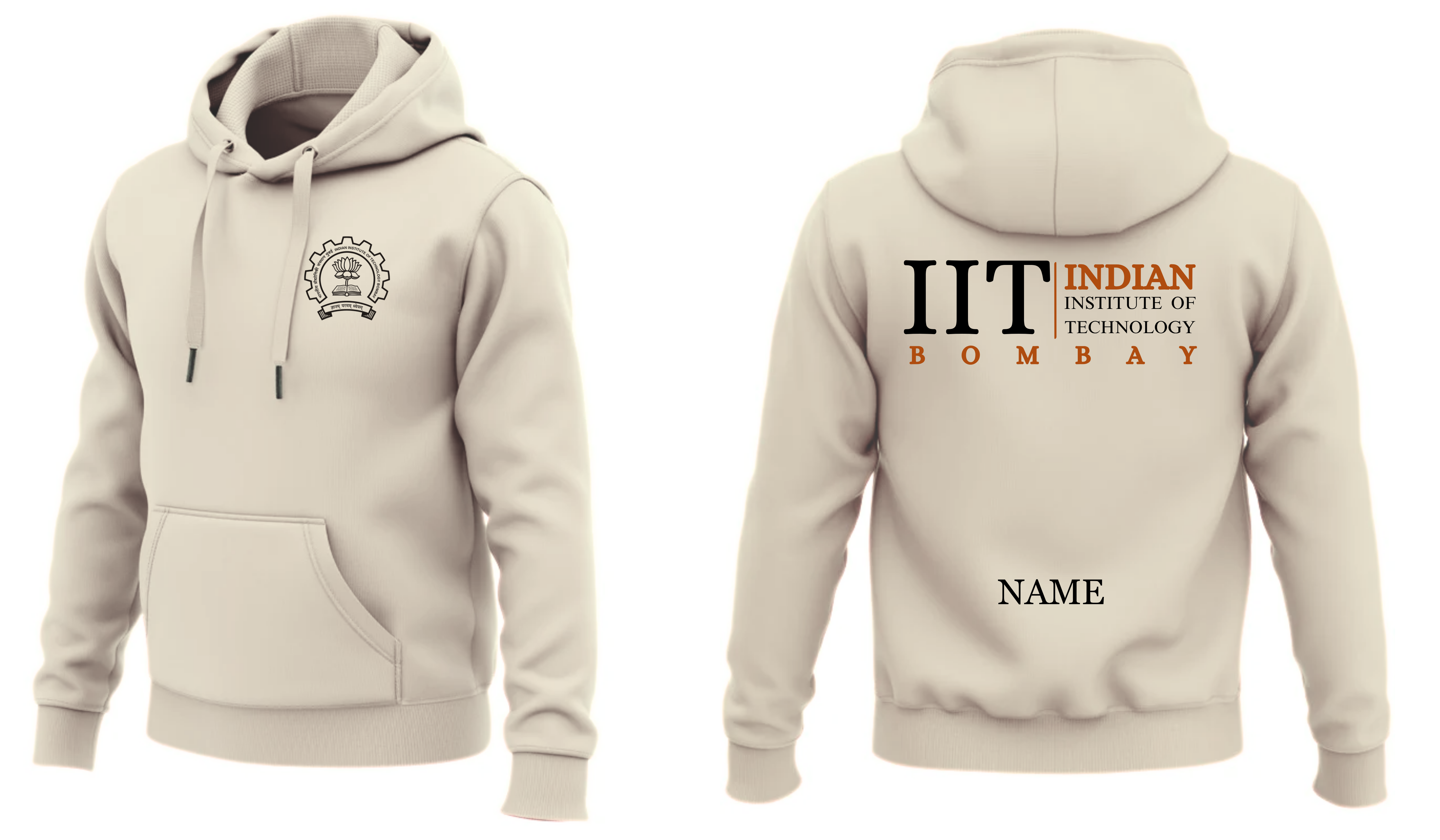 IIT BOMBAY Hoodies Classic Design 2 ( Ak Design )