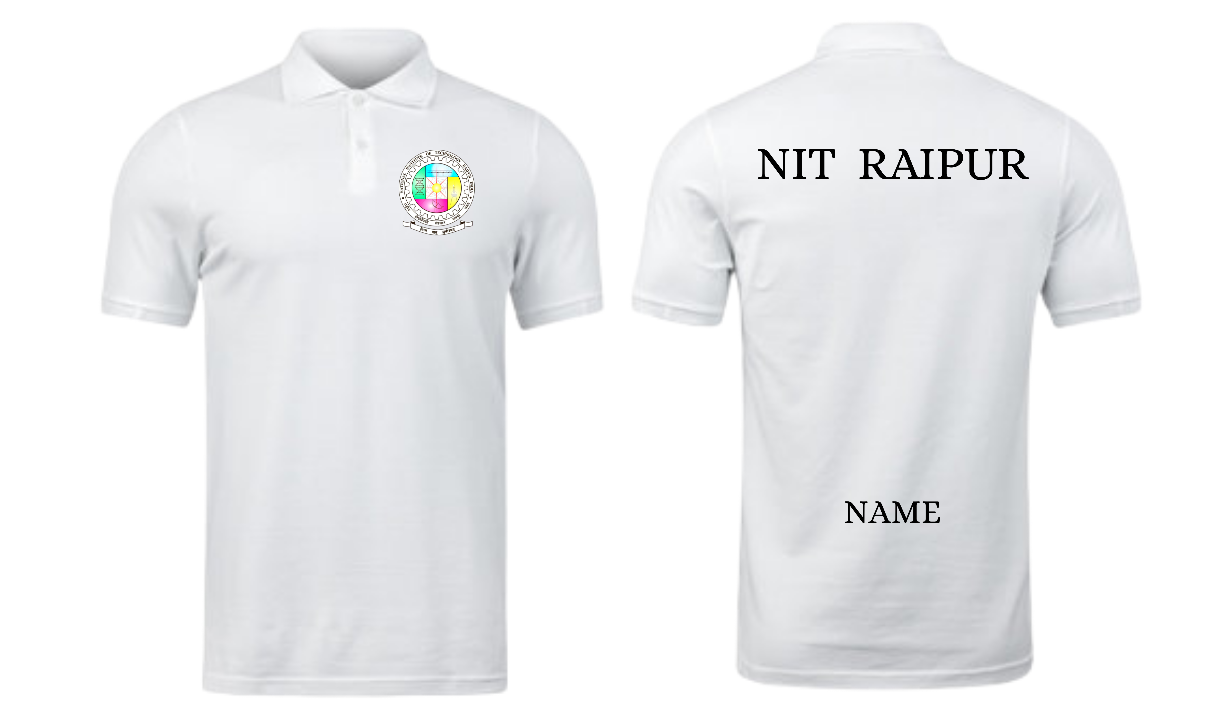NIT Raipur POLO T-SHIRT Classic Design ( Ak design )