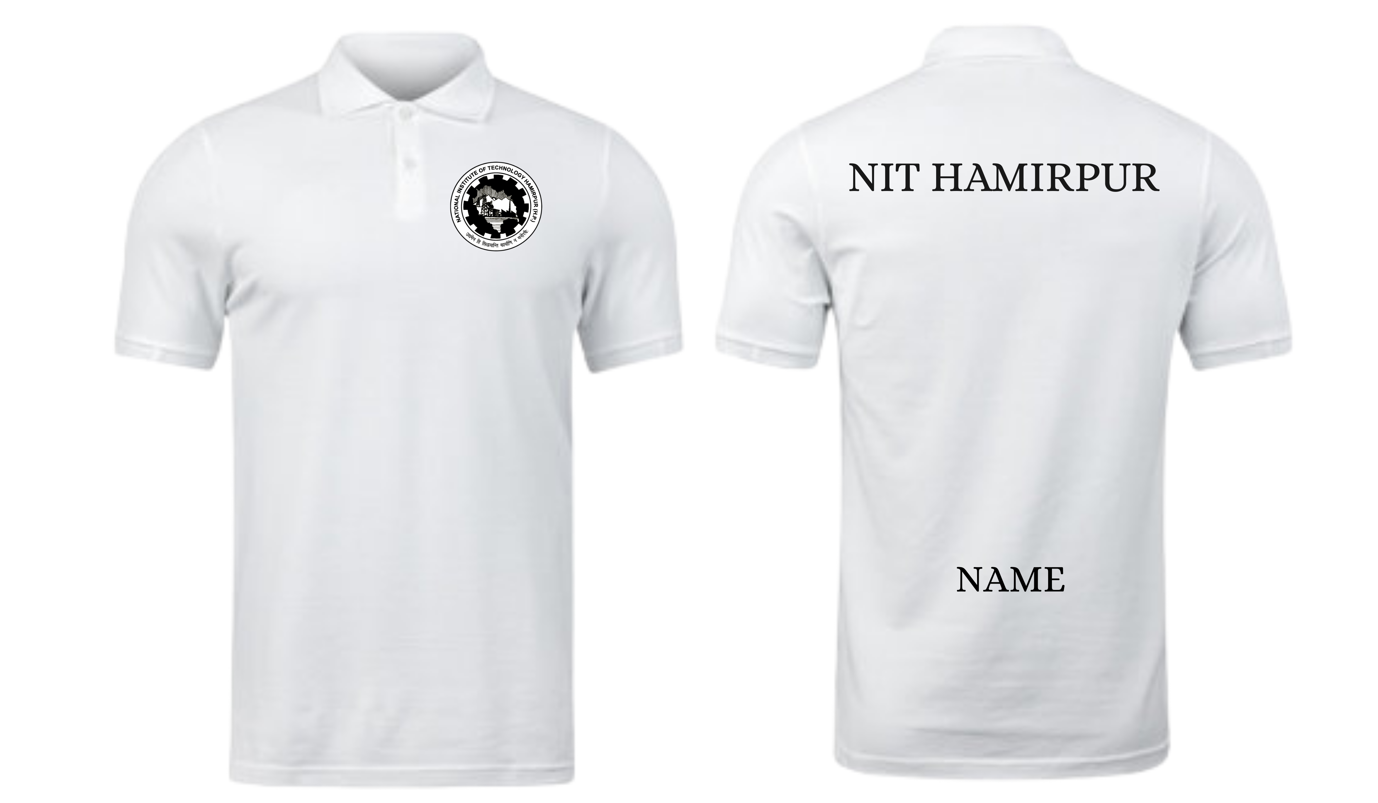 NIT Hamirpur POLO T-SHIRT Classic Design ( Ak design )