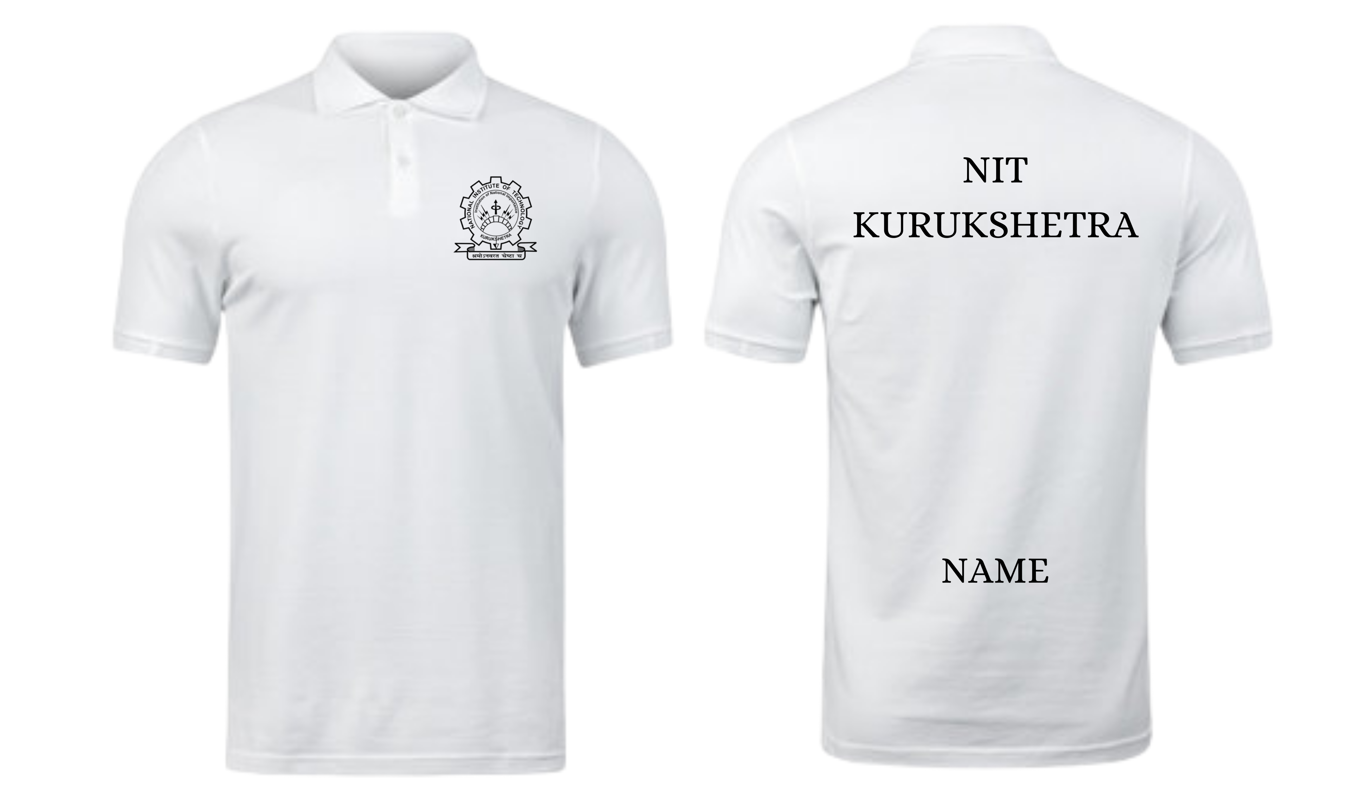 NIT Kurukshetra POLO T-SHIRT Classic Design ( Ak design )