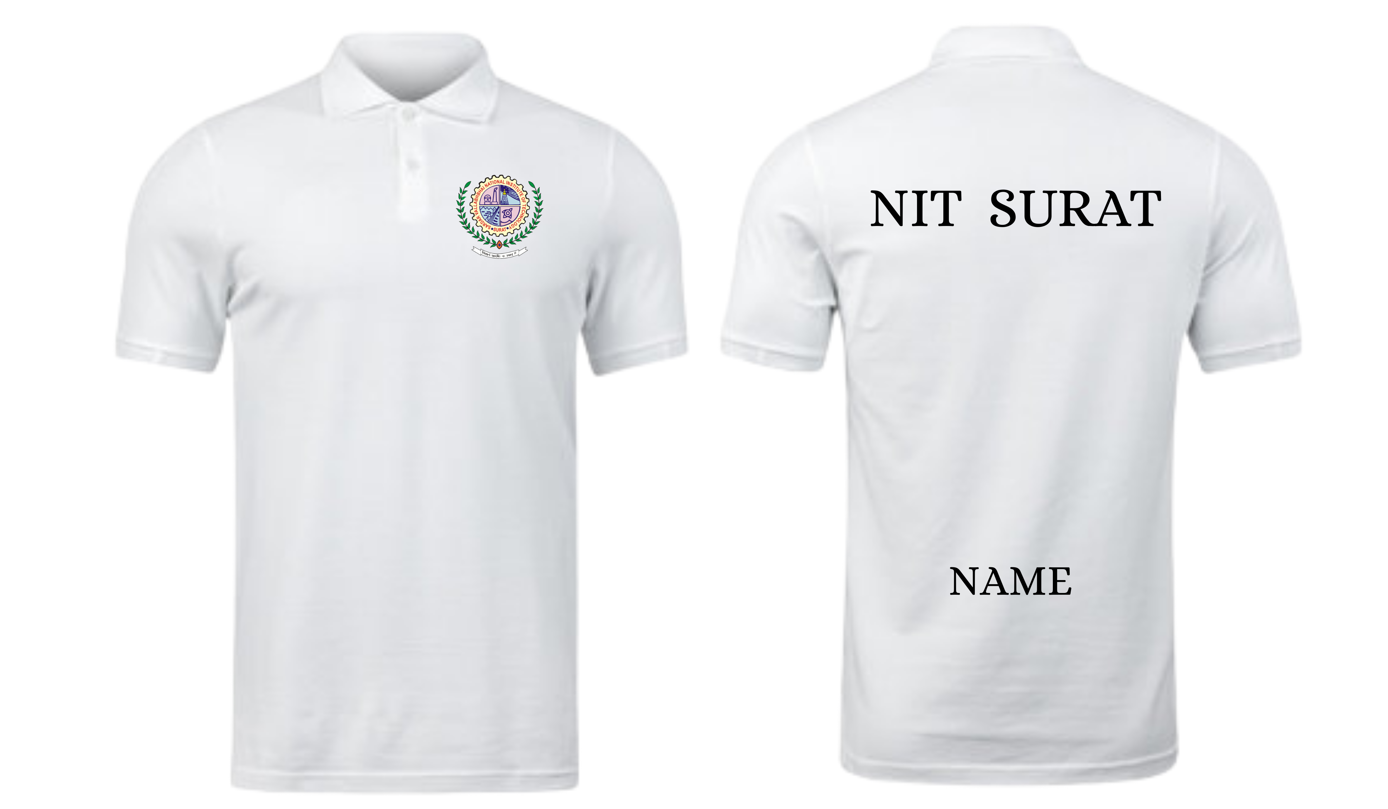 NIT Surat POLO T-SHIRT Classic Design ( Ak design )